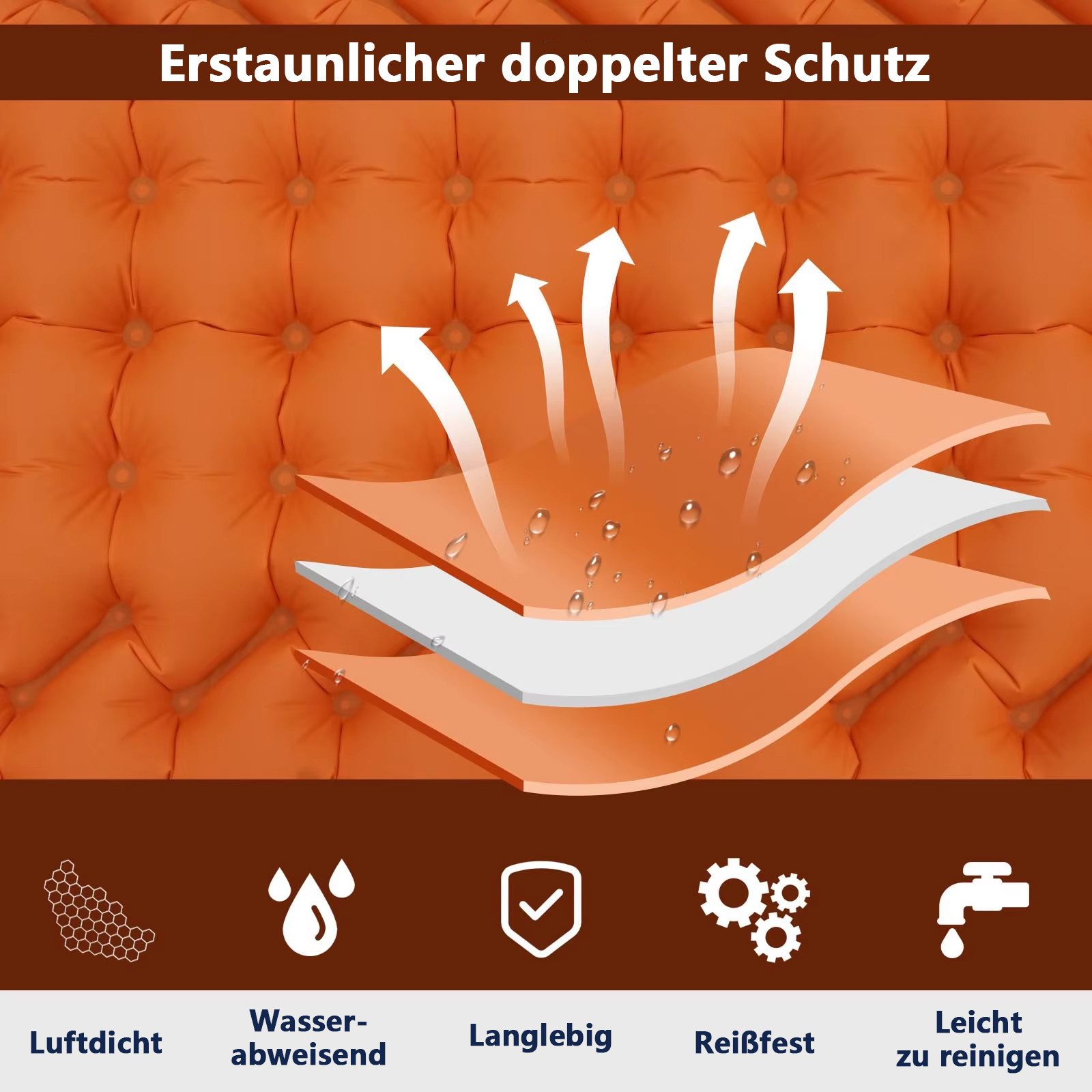 Rhein Beleuchtung Luftmatratze Autoinflable selbstaufblasende Campingmatrat günstig online kaufen