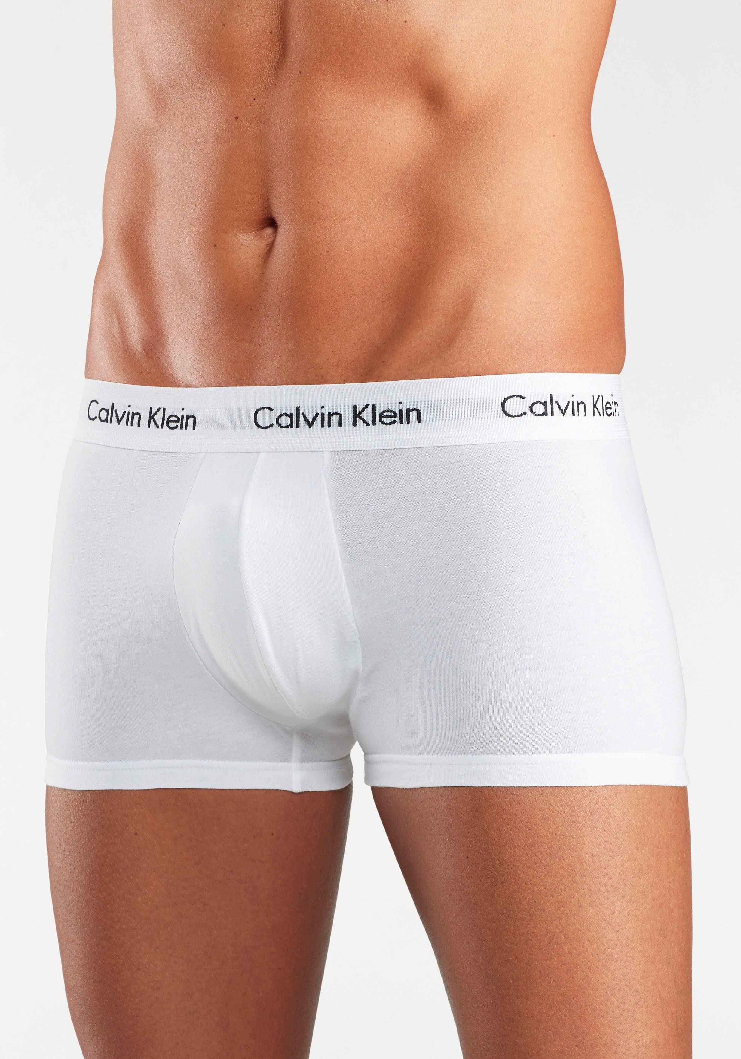 Calvin Klein Underwear Trunk Low Rise Trunk 3 PACK (3-St) mit weißem Webbund – Bild 4 von 5