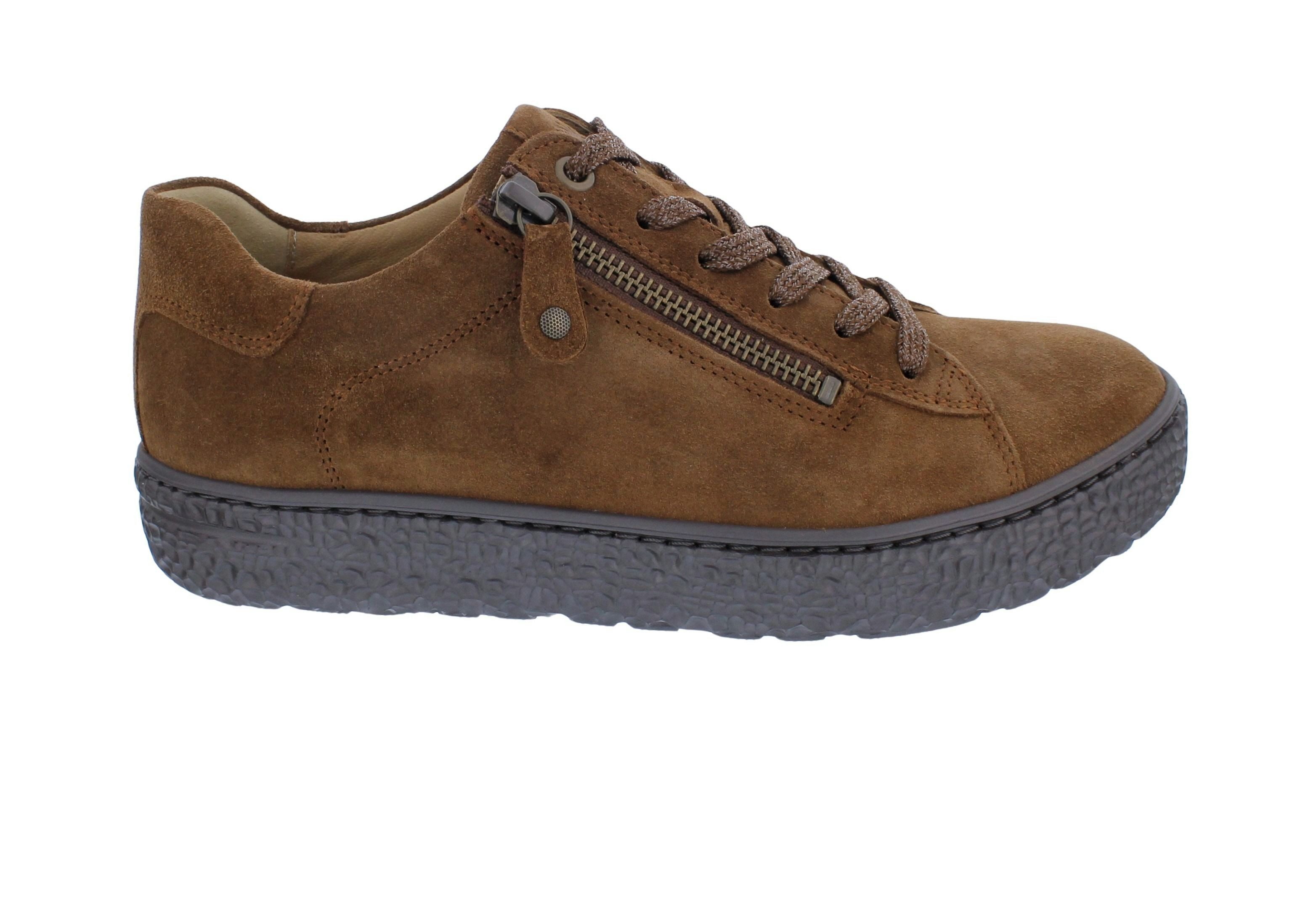 Hartjes Hartjes Halbschuh Phil 162.1401/30 53.00, Velourleder, Cognac, Weite H Schnürschuh