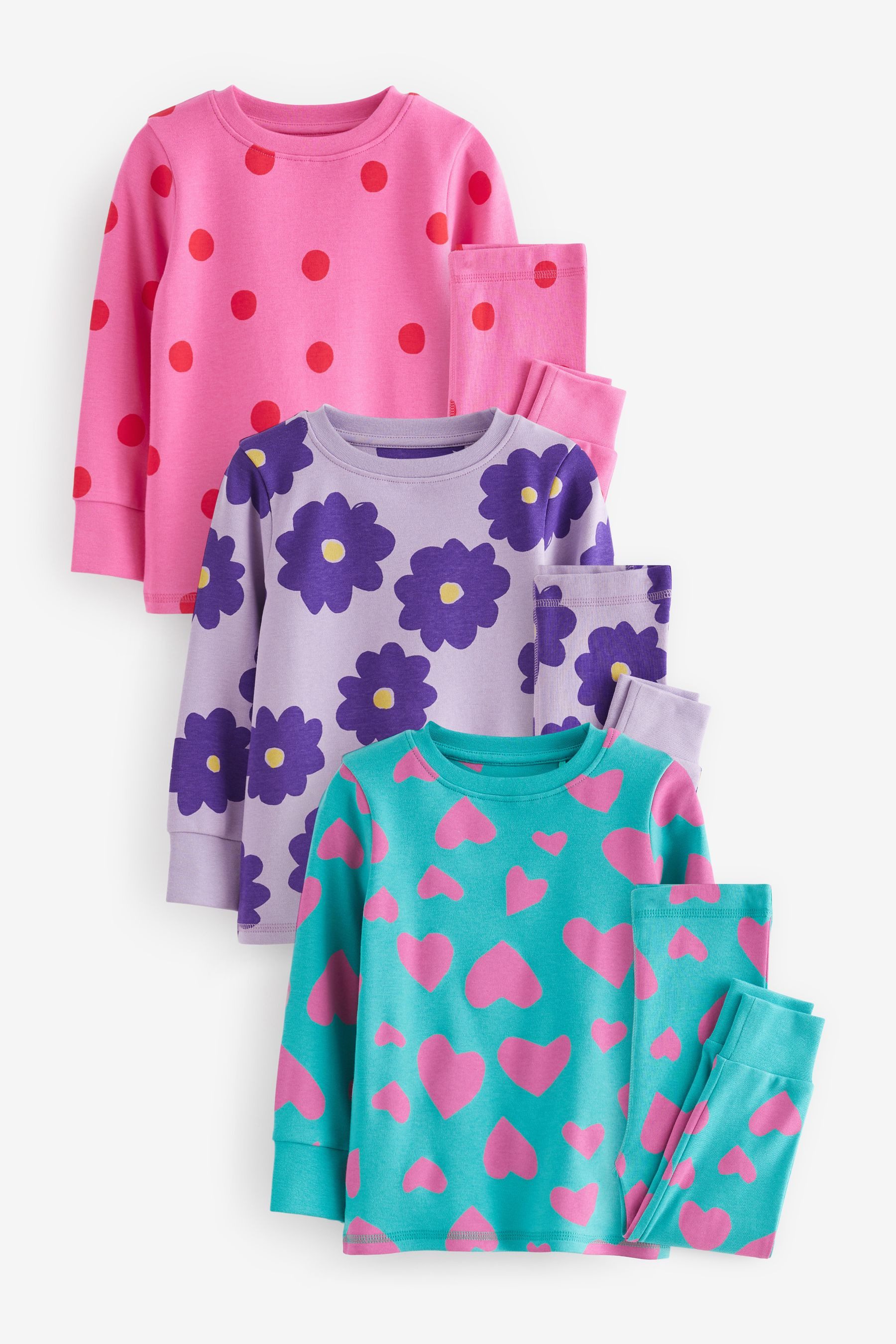 Next Pyjama Stampy Schlafanzüge, 3er Pack günstig online kaufen