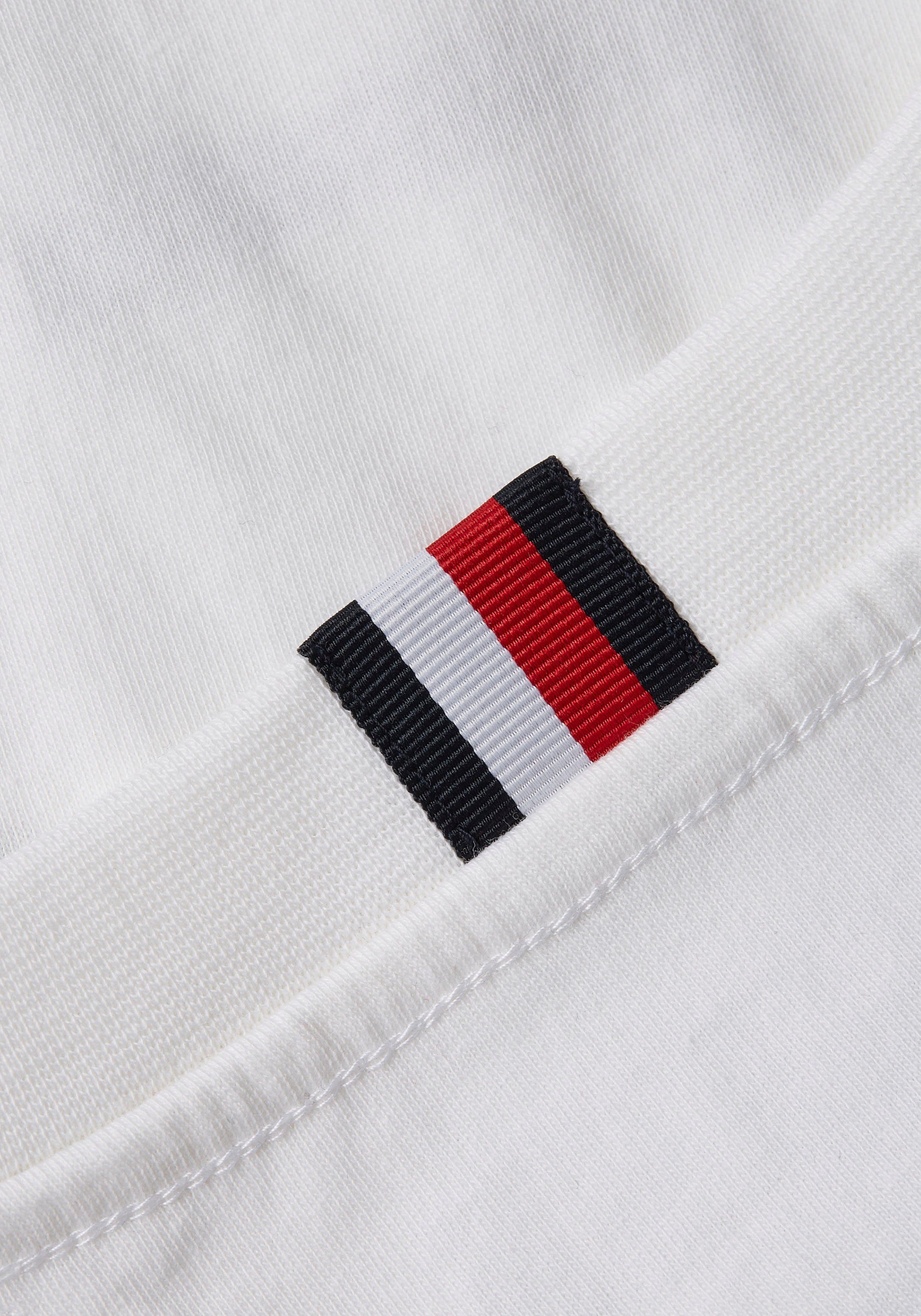 LOVE Tommy mit Rundhalsshirt White BACK dem TEE TH-Aufdruck BRAND Hilfiger großem Rücken auf