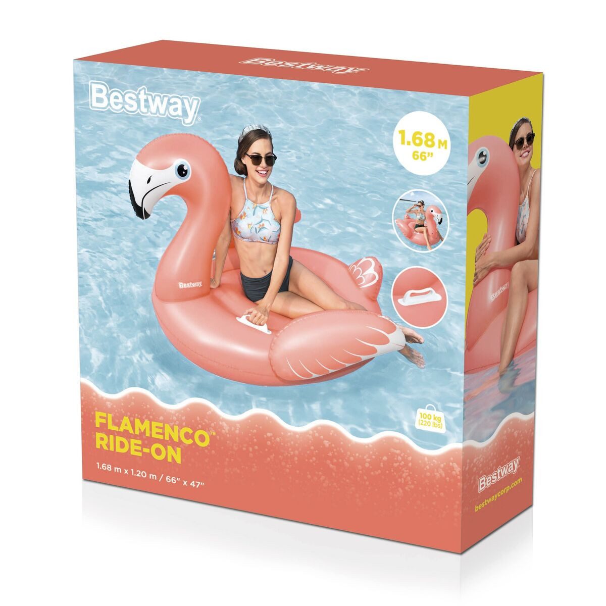 Bestway Luftmatratze Bestway Aufblasbare Flamingo mit günstig online kaufen