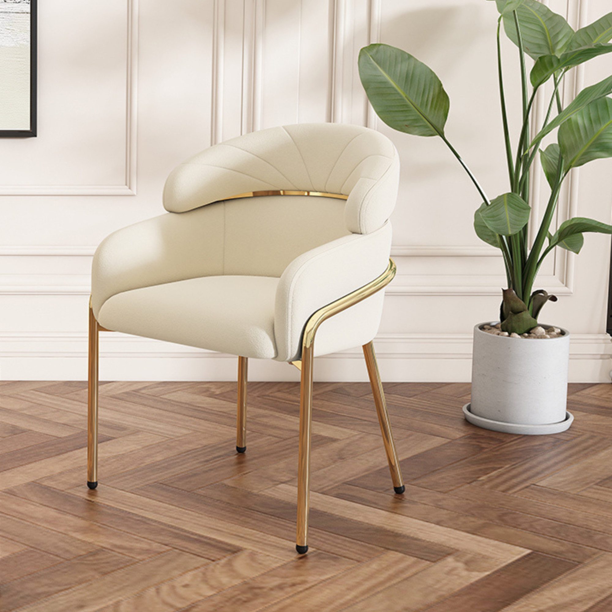 Flieks Polsterstuhl (1 St), Esszimmerstuhl Armlehnstuhl Schlaf-Wohnzimmerst günstig online kaufen