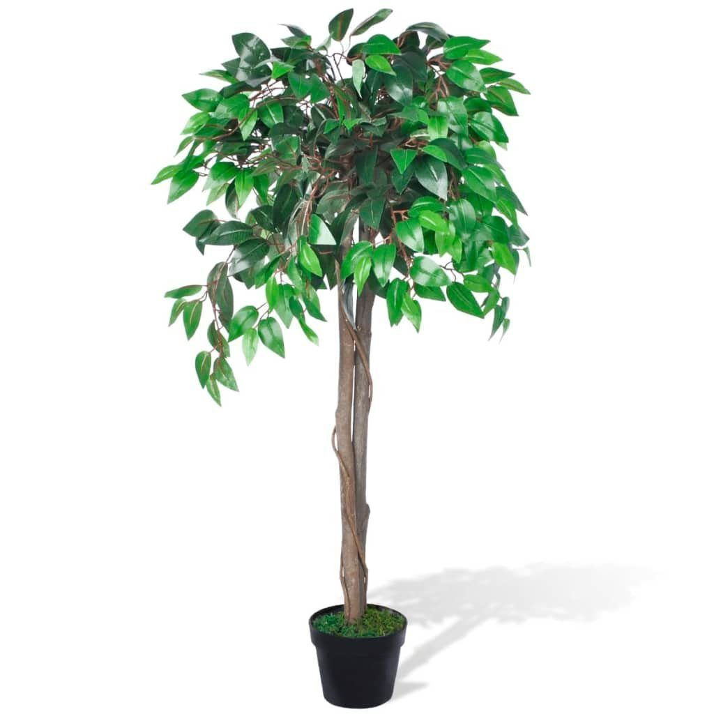 Kunstpflanze Künstlicher Ficus mit Topf 110 cm, furnicato, Höhe 110 cm