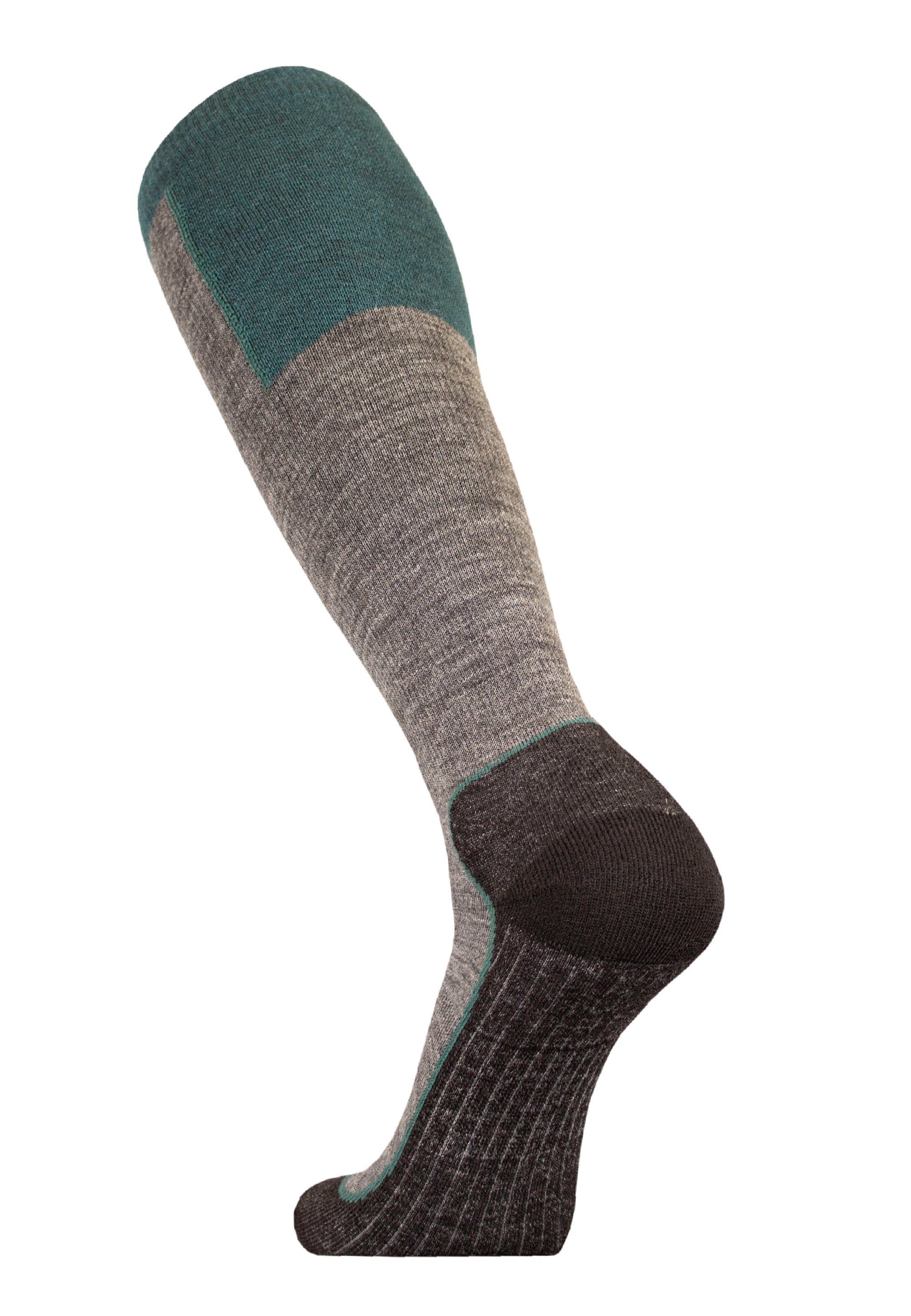 mehrlagiger grau-grün mit Socken UphillSport OUNA Struktur (1-Paar)