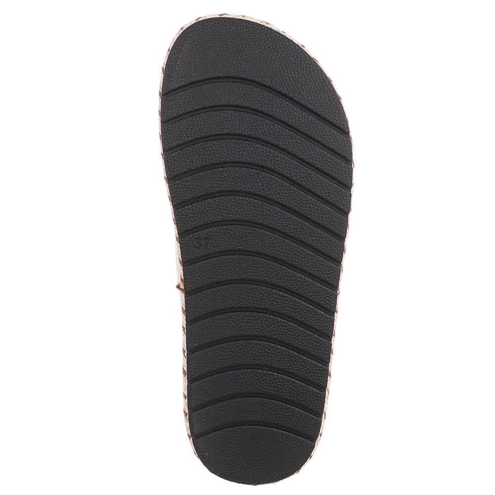 Ital-Design Damen Plateau-Pantolette mit Kreuzbanddesign Plateausandaletten (91895571) Flach Pantoletten in Grün