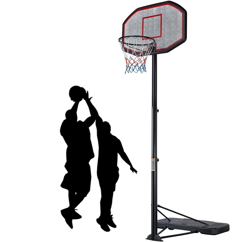 Yaheetech Basketballständer, Höhe des Korbs 275-363 cm, Korb Ø 45 cm, mit  Sand / Wasser befüllbar