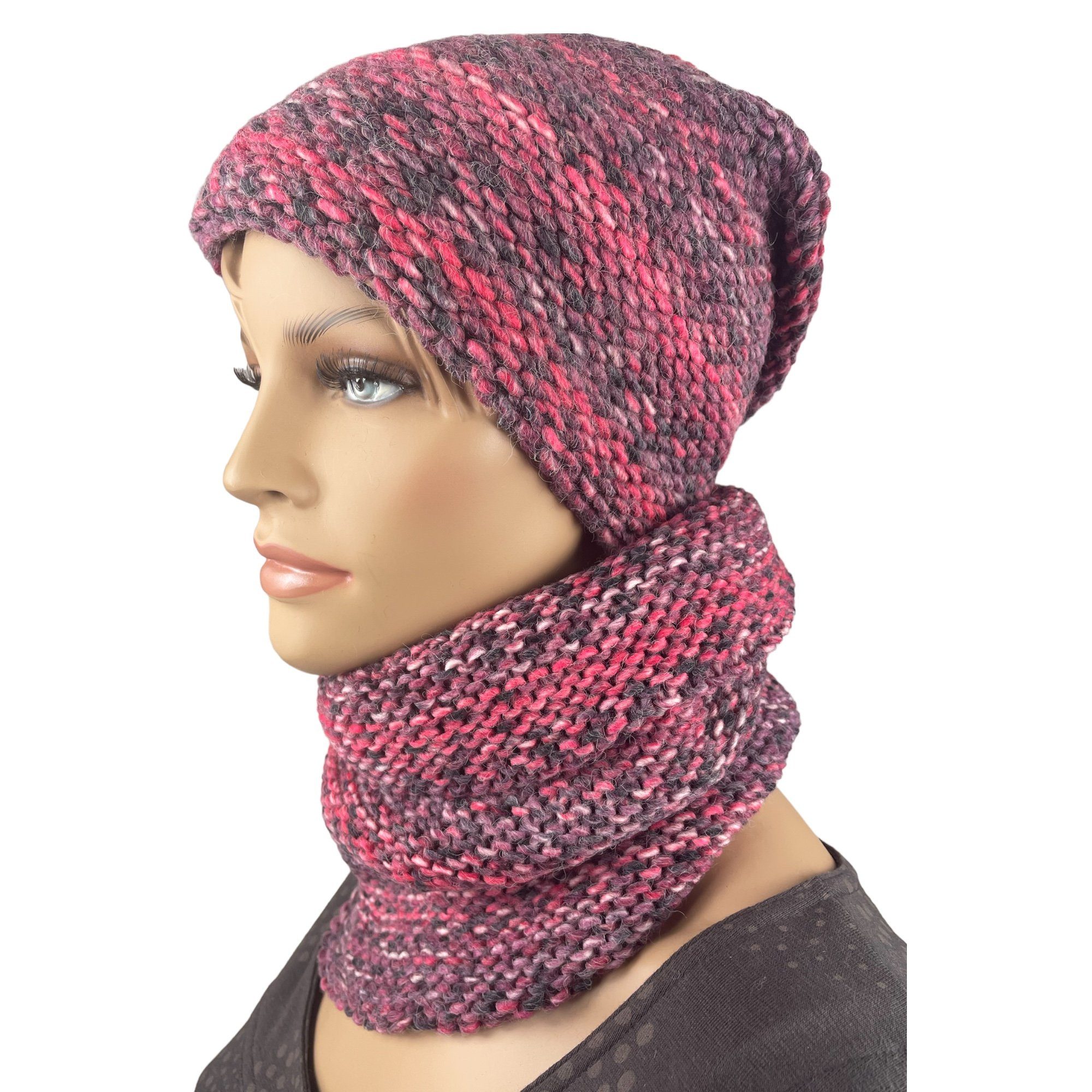 Beanie Mütze & Schal Set Wrobi unisex