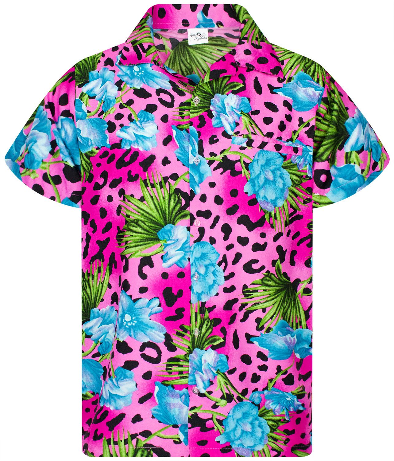 King Kameha Hawaiihemd Leopard Flowers Funky günstig online kaufen