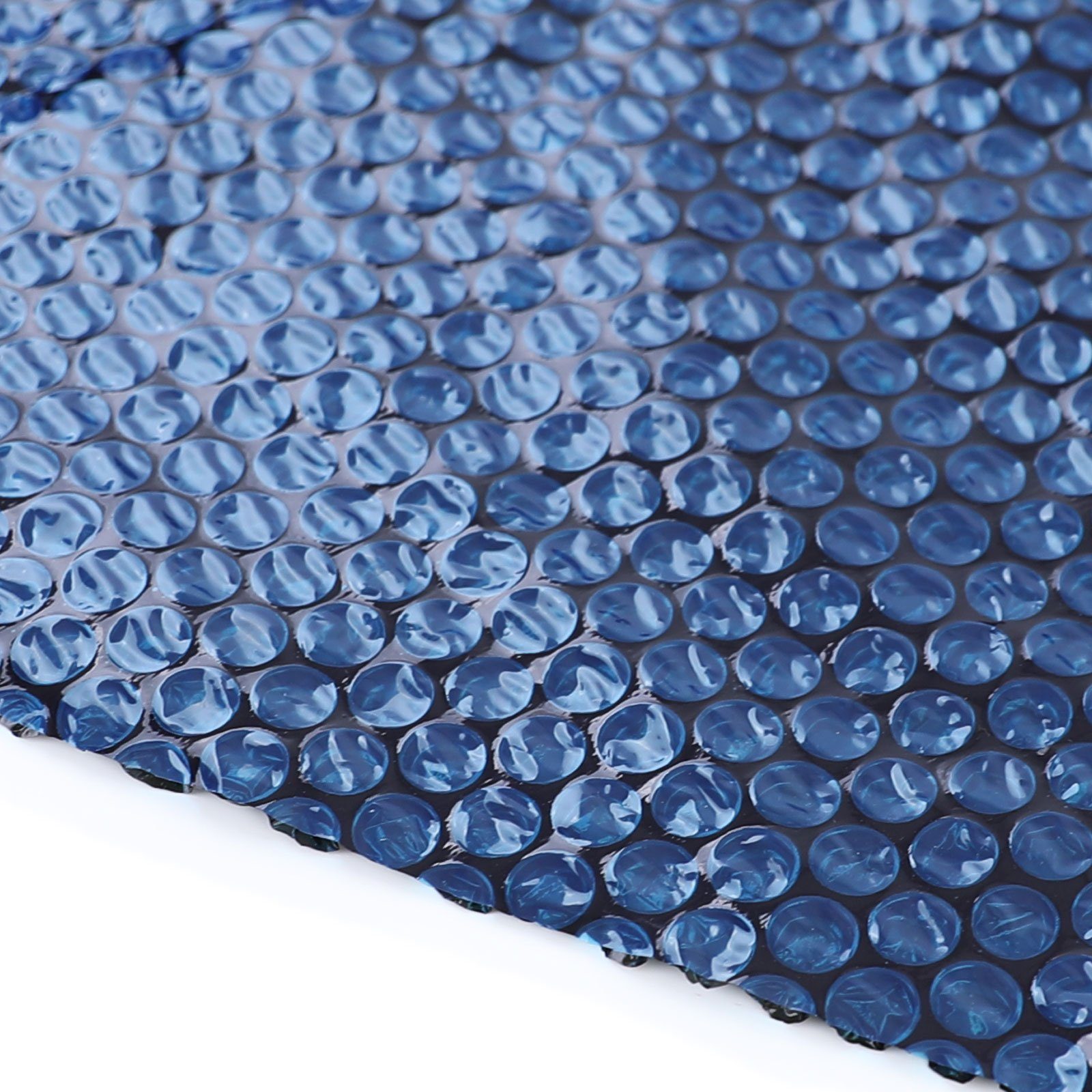 Solarabdeckplane 115µm Pool Poolheizung Solarfolie Abdeckung Rund Blau Schwarz 550cm