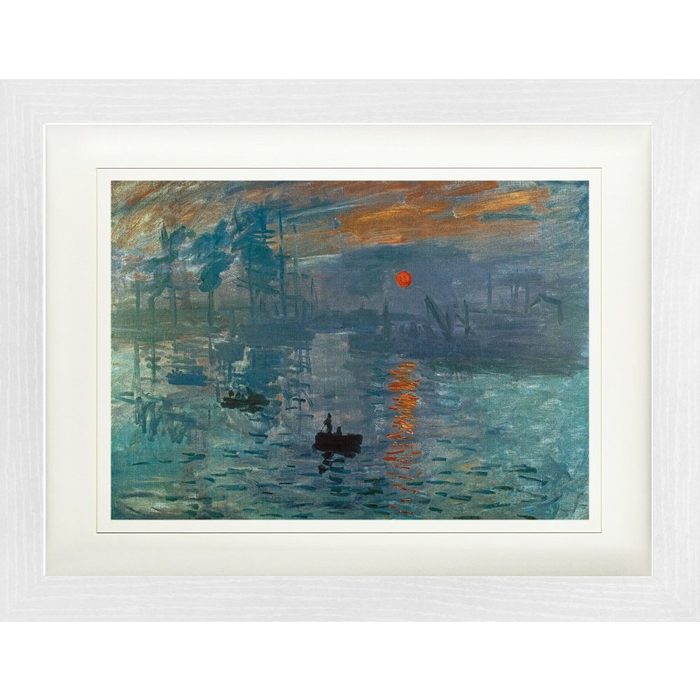 1art1 Bild mit Rahmen Claude Monet - Impression Sonnenaufgang 1872