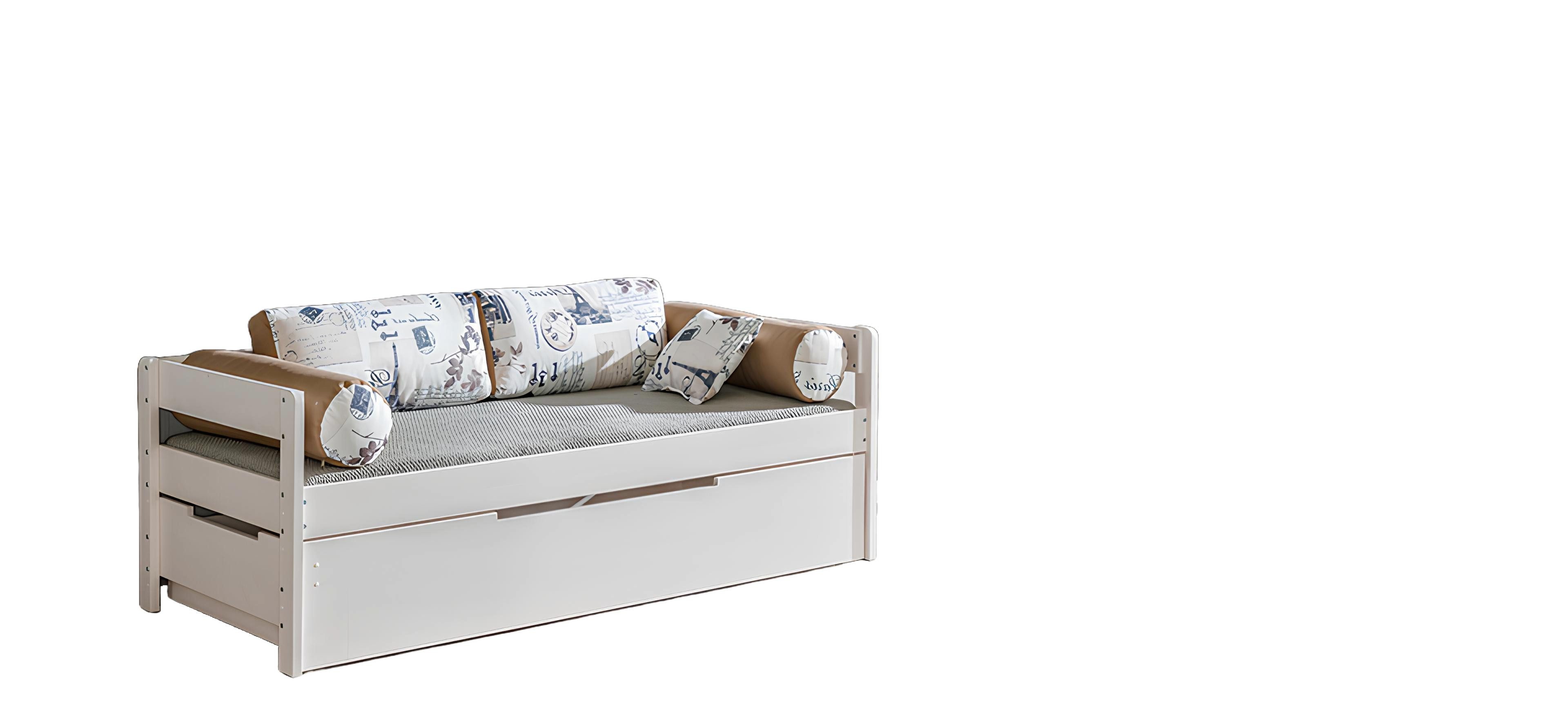 Xlmoebel Bett Neues Doppelbett mit integriertem Stauraum - ideal für Kinder- und (Borys B1+B2 Kinderbett mit Bettkasten), Hergestellt in Europa