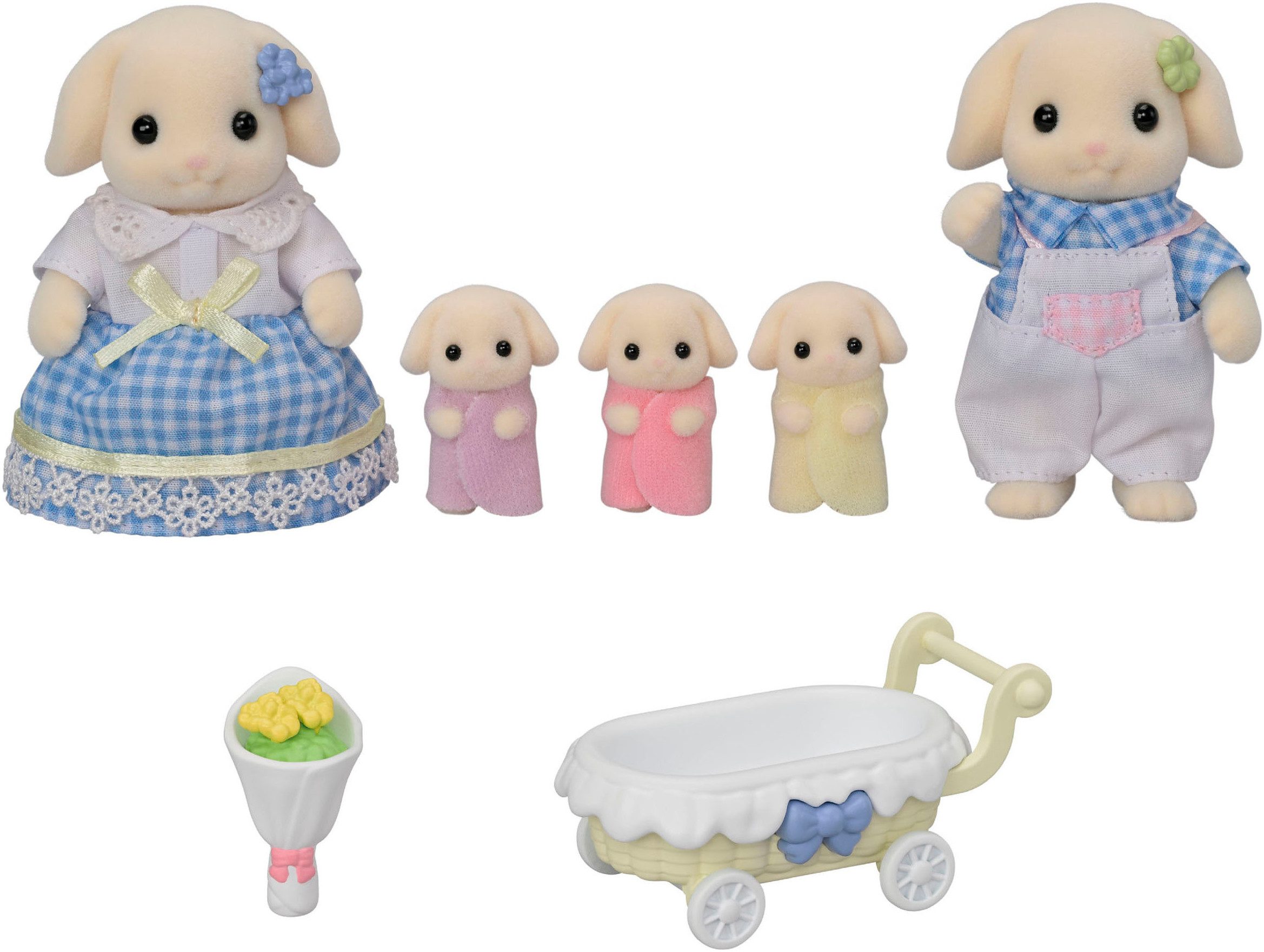 Sylvanian Families Spielfigur Spielset Kaninchen Familie (5735)