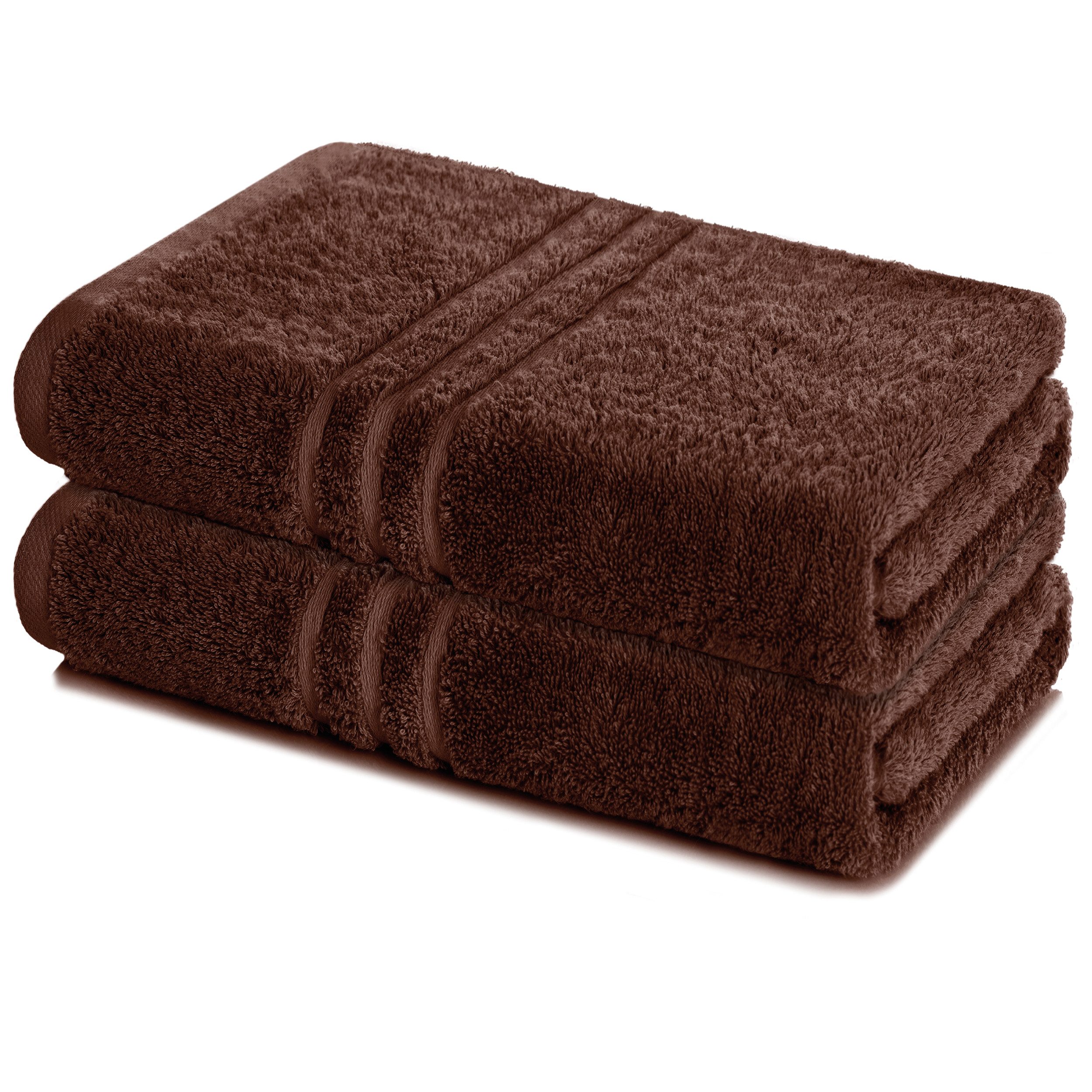 Lavea Badetuch Elena 2er Set Badetücher 100x150 cm, Duschtuch, 500 g/m² Frottier, weich & saugstark, pflegeleicht