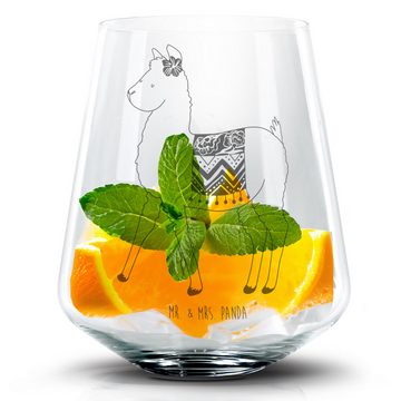 Mr. & Mrs. Panda Cocktailglas Alpaka Stolz - Transparent - Geschenk, Cocktail Glas, Cocktail Glas m, Premium Glas, Personalisierbar
