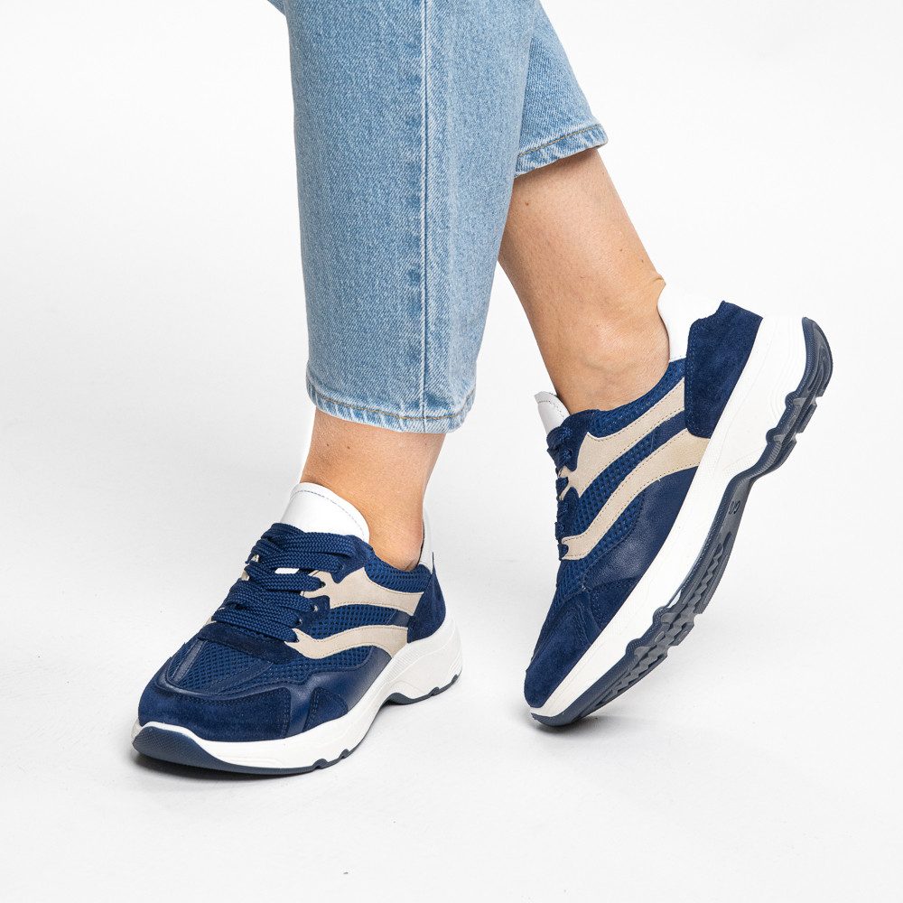 Ara BOSTON Keilsneaker, Freizeitschuh, Halbschuh, Schnürer mit Logoprägung, Weite H