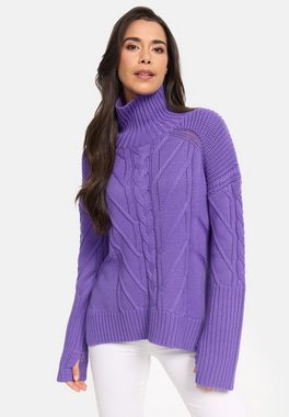 CATNOIR Wollpullover Pullover in Violett