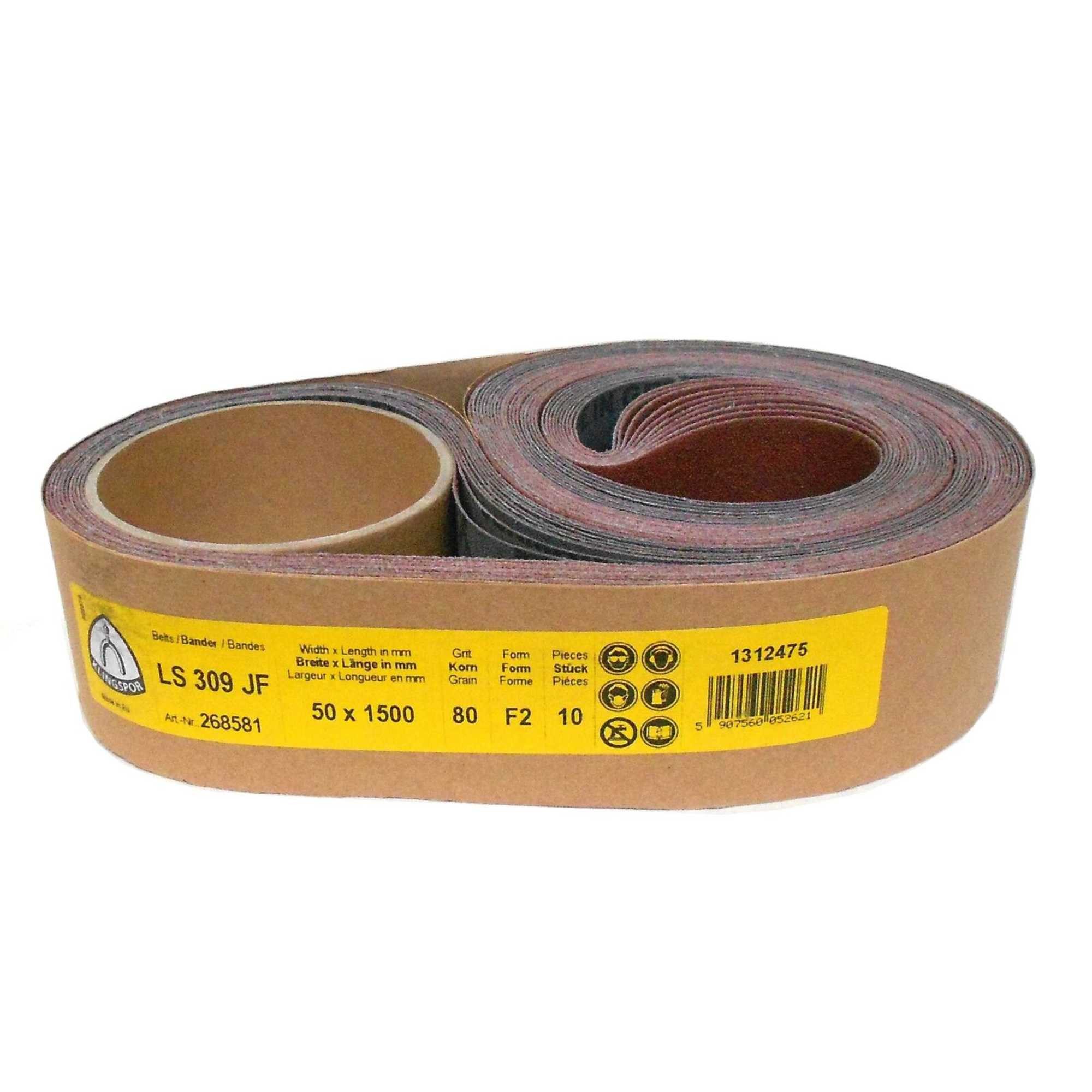 Thumbnail - Klingspor Schleifpapier 3er-Set Klingspor Schleifband LS309JF, 50 x 1500 mm, (LS 309 JF, 3 St)