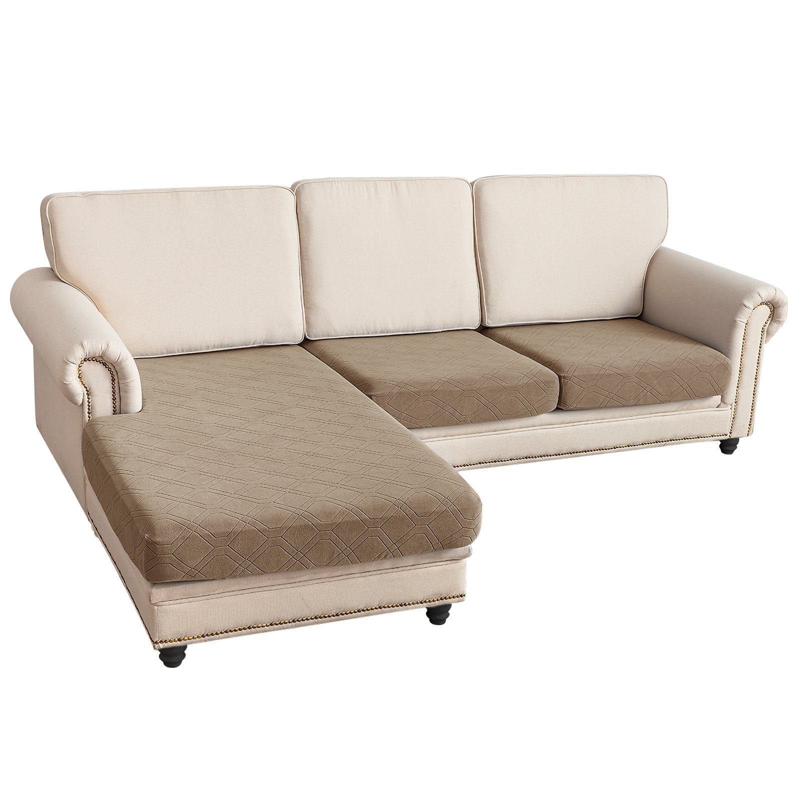 Sunicol Sofabezug L Form, Jacquard Ecksofa günstig online kaufen