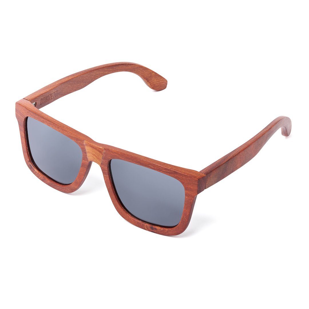 Bonizetti Sonnenbrille Herren Sonnenbrille Bambus (143 mm, rotbraun, braun, 1-St) Männer Sunglasses, Sommer Accessoires, Naturmaterialien