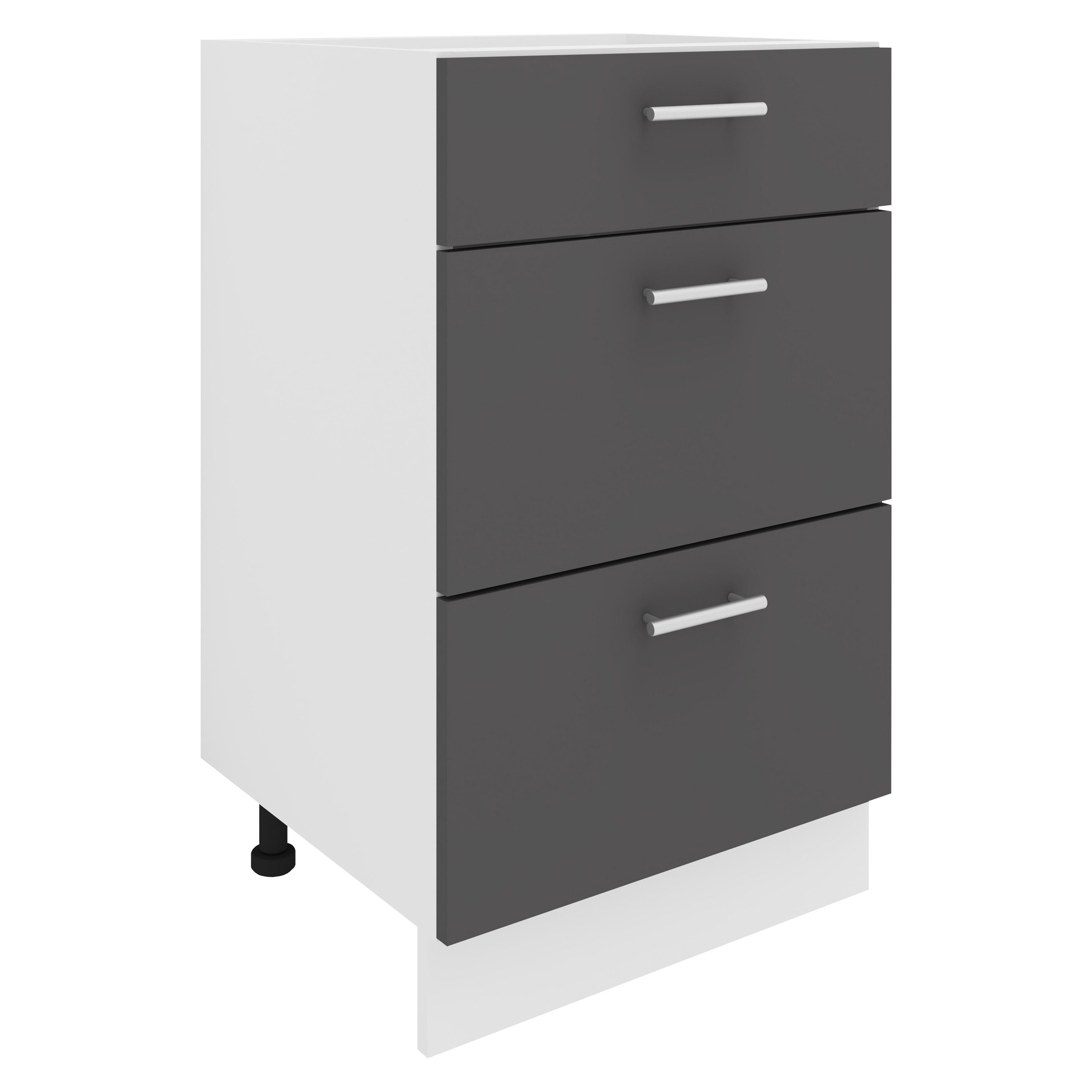 VCM Unterschrank Küchenschrank B 50 cm Unterschrank Schublade Esilo günstig online kaufen