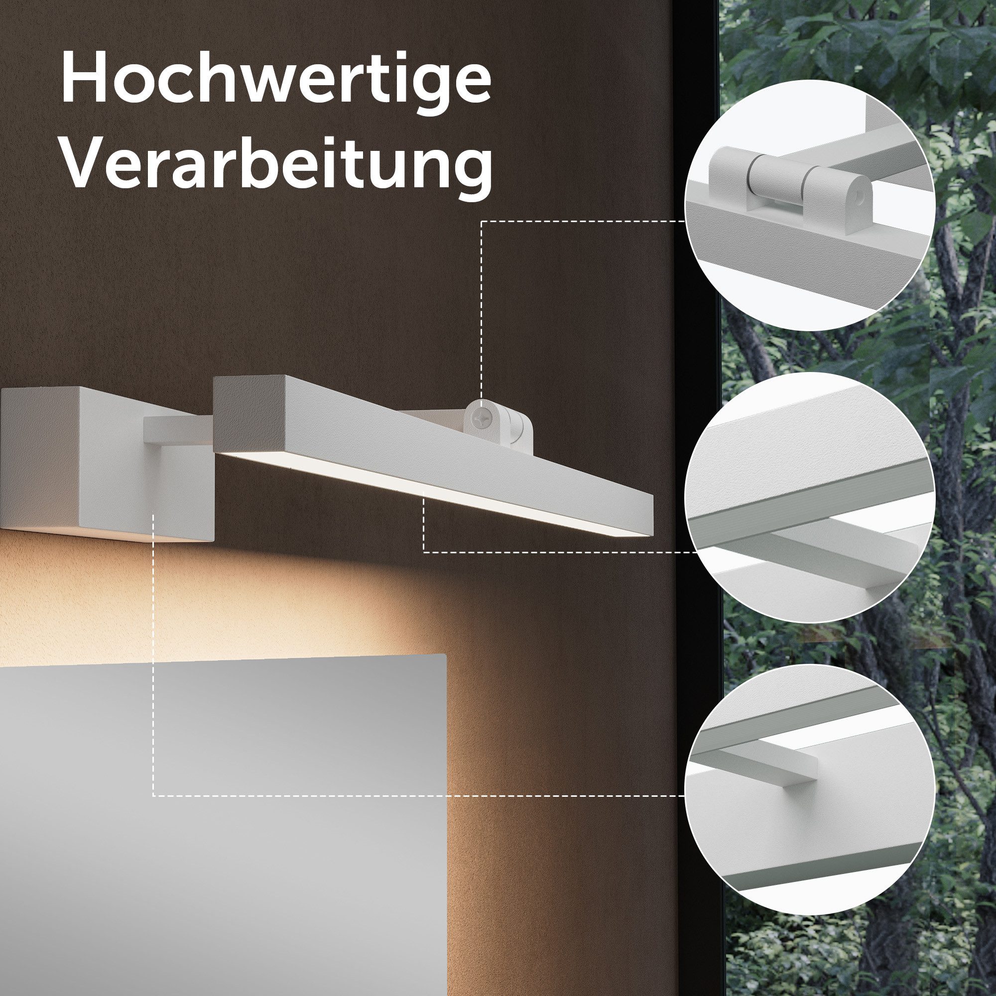 doporro LED Spiegelleuchte Wandlampe Wandleuchte Spiegellampe günstig online kaufen