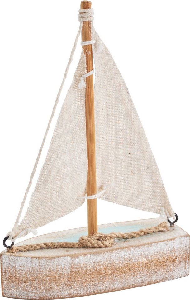 Othmar Decorations Dekoobjekt Boot Wellenreiter, 14 cm x 11,5 cm