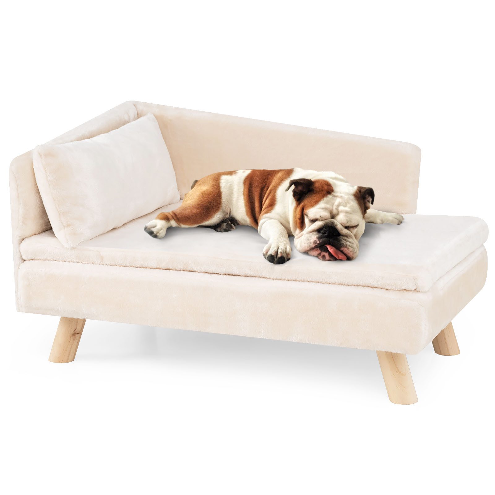 COSTWAY Tiersofa, Katzensofa, Katzencouch, mit 2 abnehmbaren Kissens