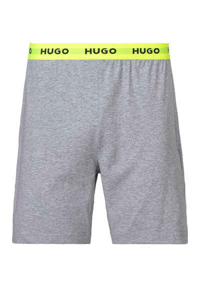 HUGO Pyjamahose Linked Shorts mit Logobund