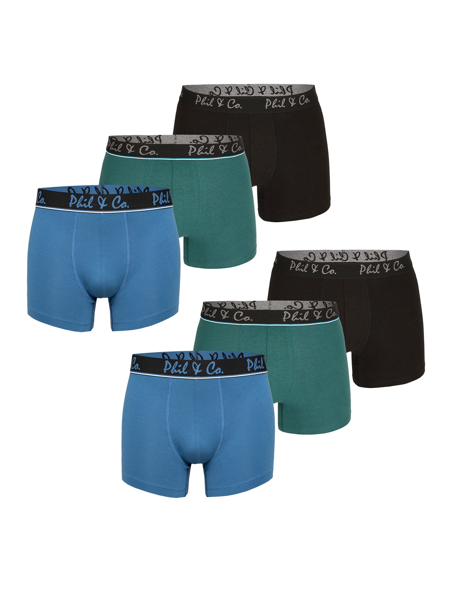 Phil & Co. Retro Boxer Jersey Core (6-St) Retro-Boxer retroshorts boxershor günstig online kaufen
