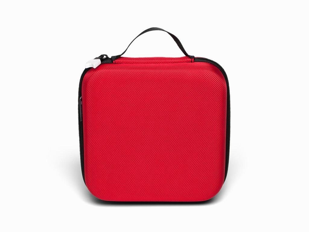 tonies Kindergartentasche Der und zu rot, für Tonie-Sammlung Menge Transporter ideale bis Platz deine jede Wegbegleiter 20 Tonies bietet von