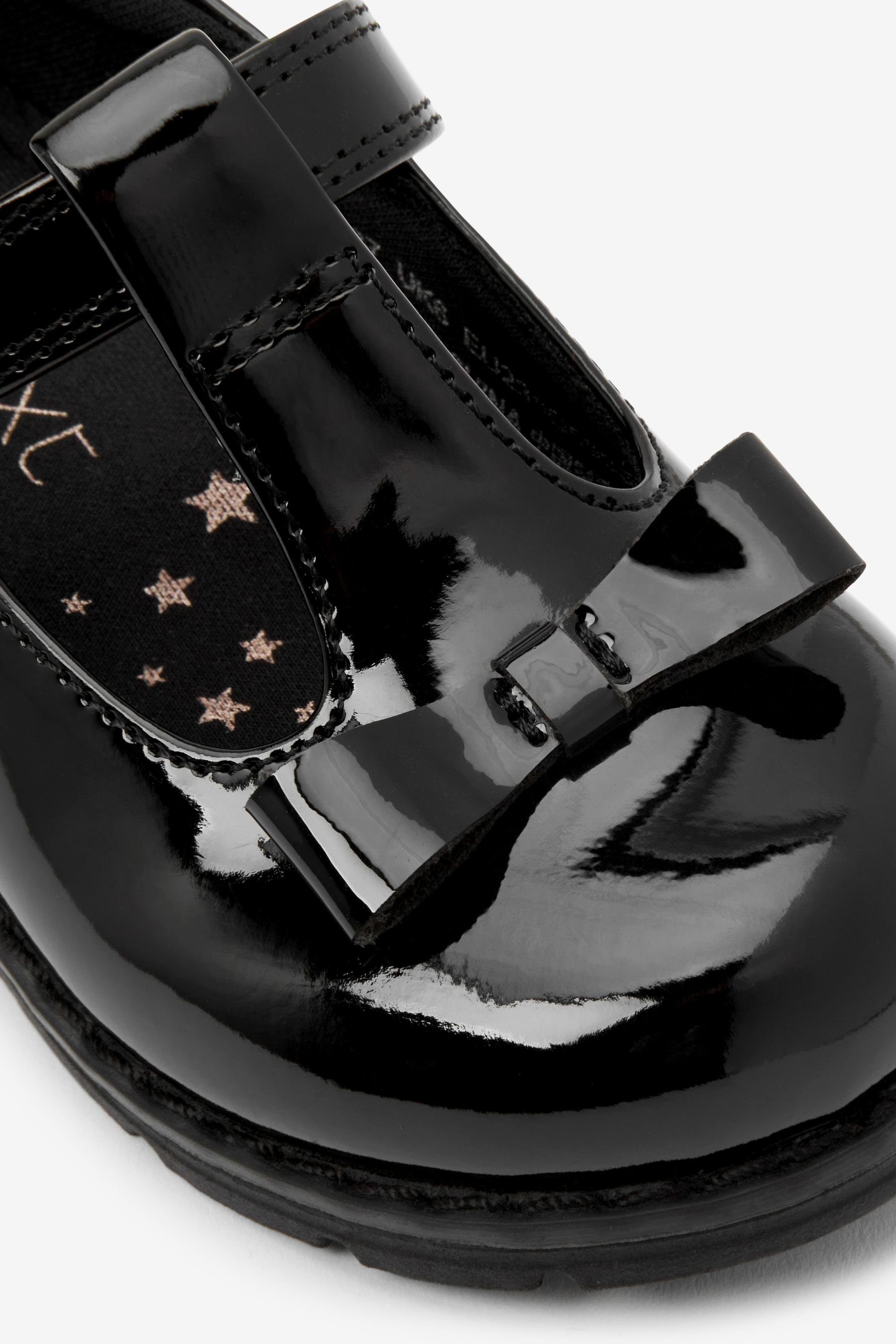 Schuhe  Next Lackoptik-Schuhe mit Zierschleife-Weite Passform Mary-Jane-Schuhe