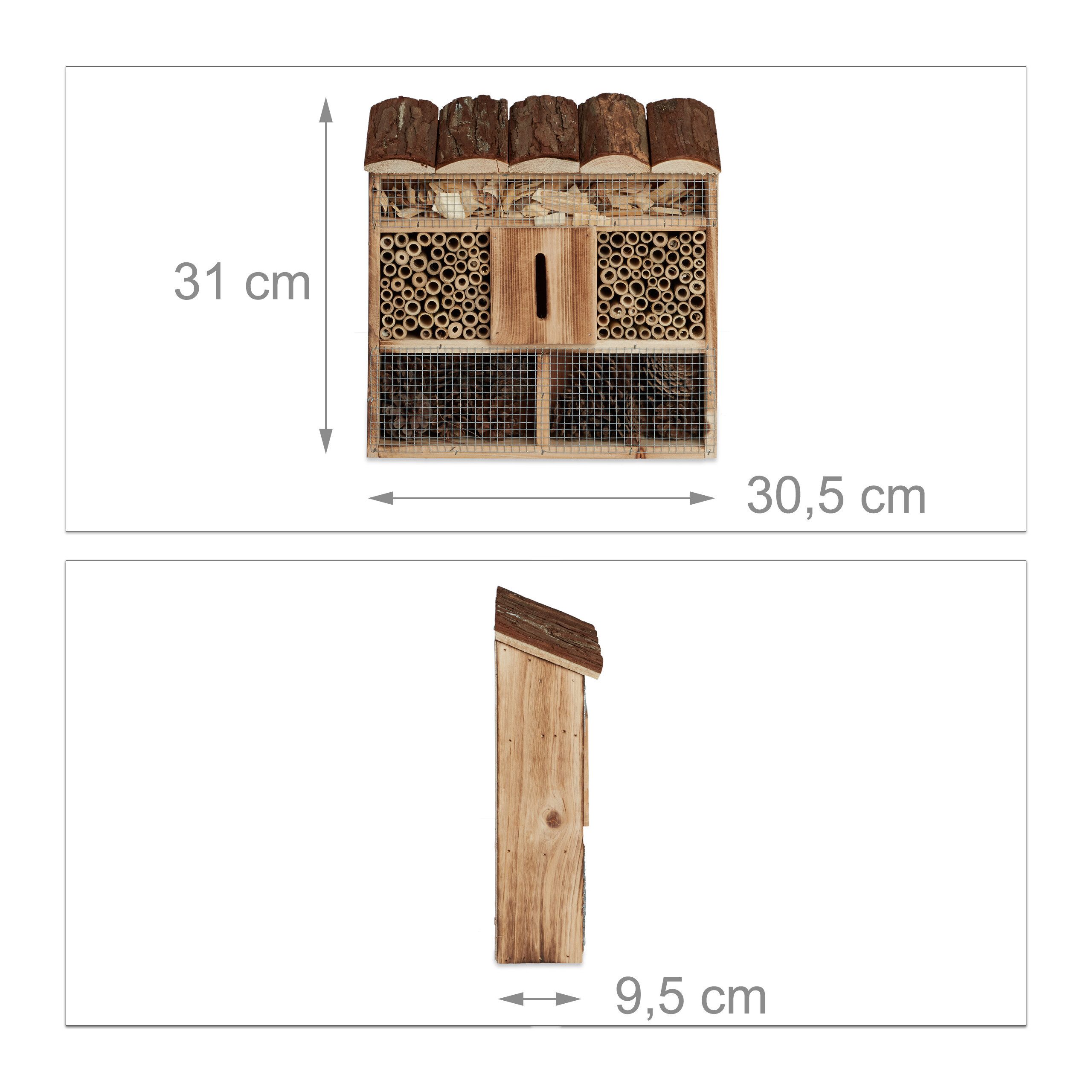 relaxdays Insektenhotel zum Aufhängen, (1-St), A – Bild 4 von 5