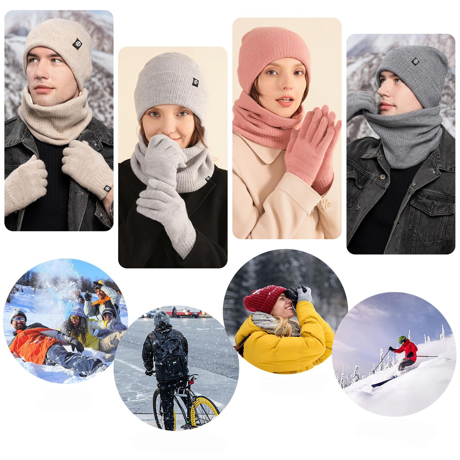 Coonoor Mütze & Schal 3in1 Unisex günstig online kaufen