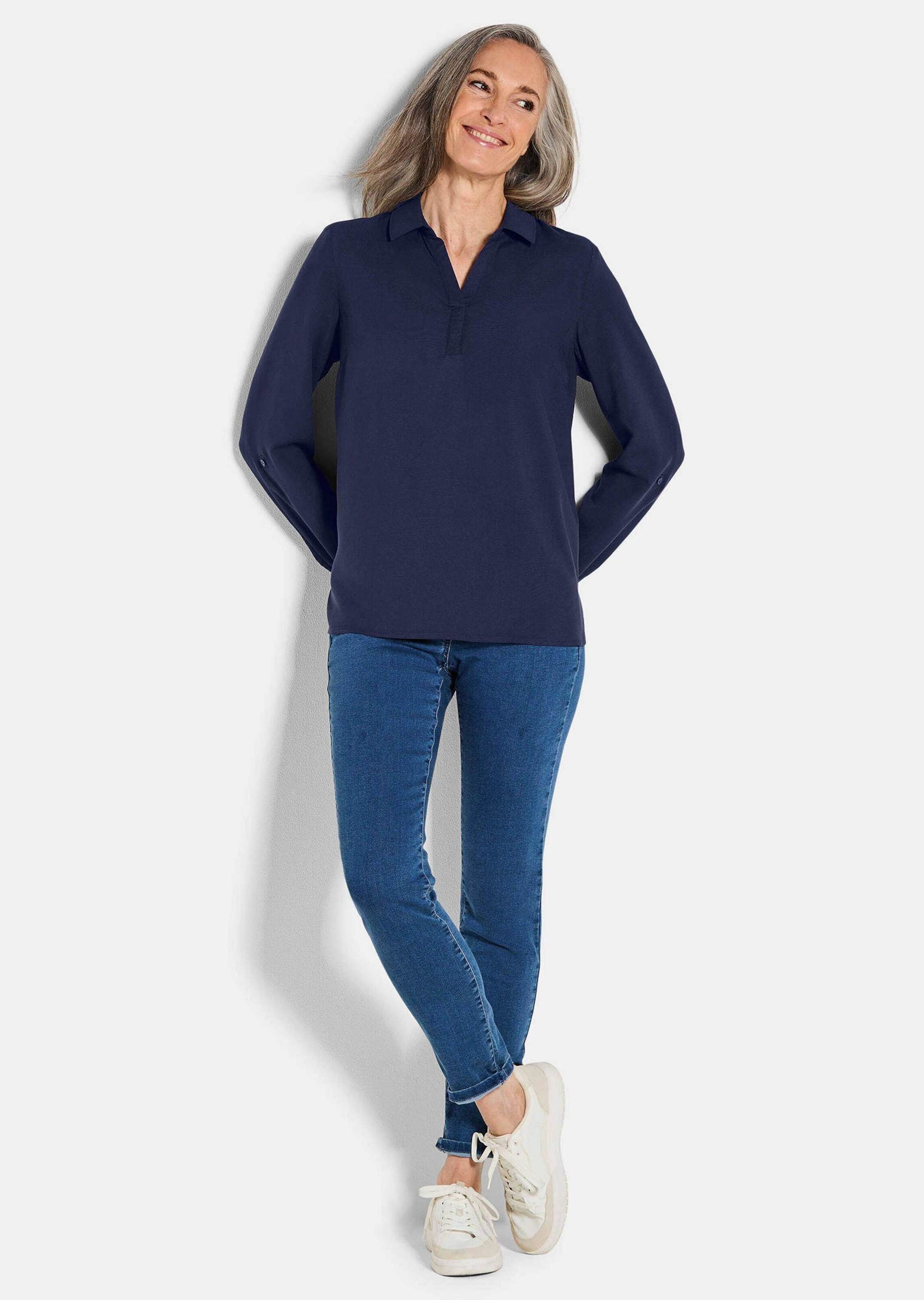 GOLDNER Klassische Bluse Zeitlose Viskosebluse mit günstig online kaufen