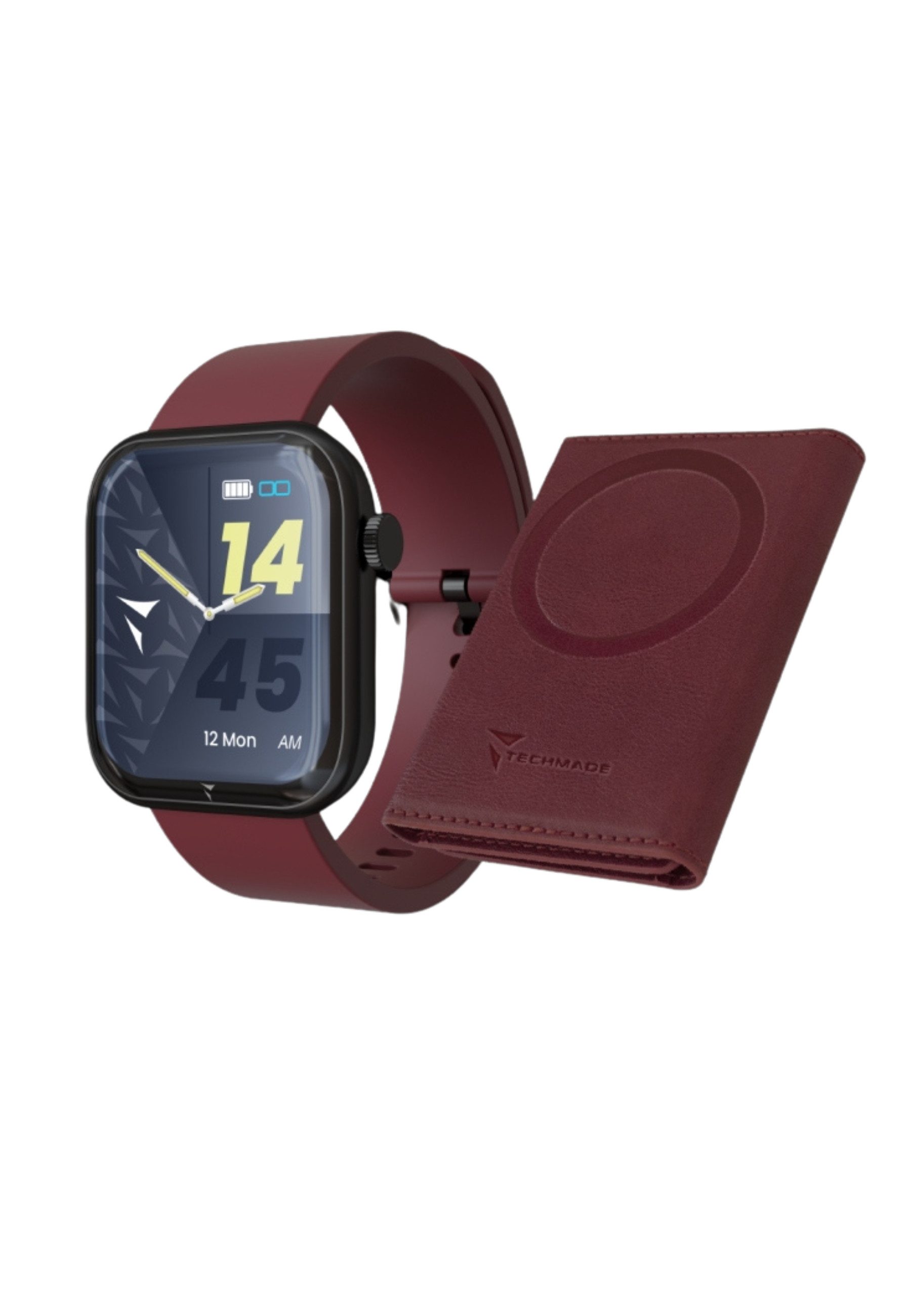 Techmade Smartwatch Glam mit Künstlicher Intelligenz - Bundle-Pack Smartwatch (TechS) Set