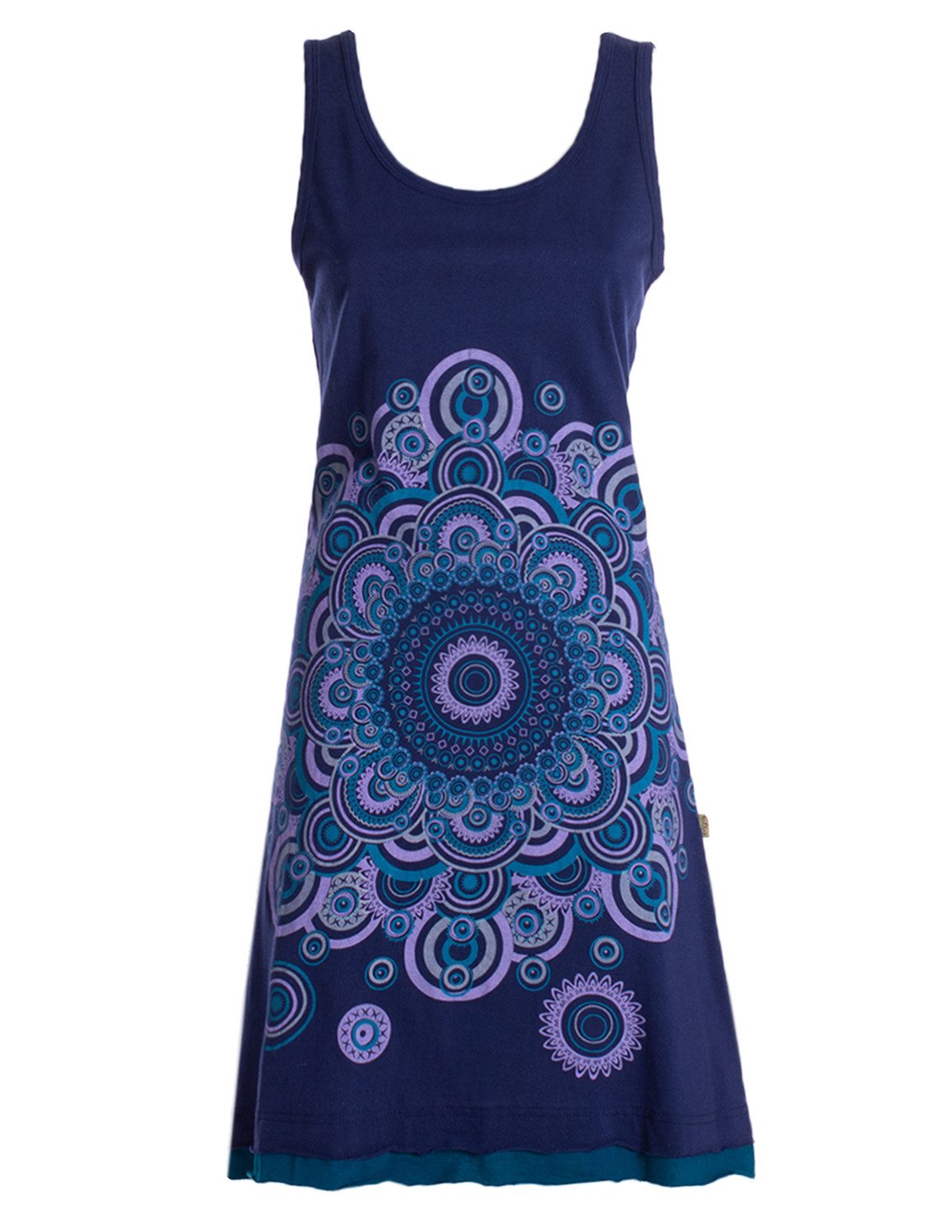 Vishes Sommerkleid Trägerkleid Hippie Mandala Print Baumwolle Alternative Mode, Boho, Hippie, Ethno, Festival