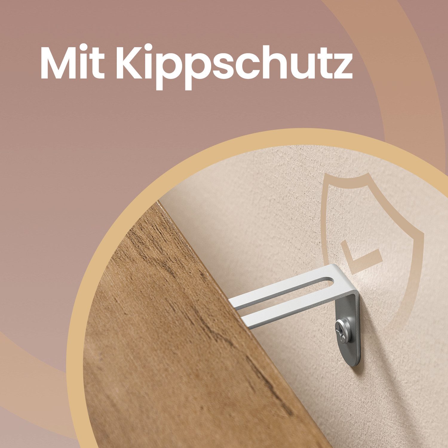 VASAGLE Buffet Aufbewahrungsschrank, Küchenschrank im Landhausstil, Sideboard Küchenschrank im Landhausstil mit Schublade