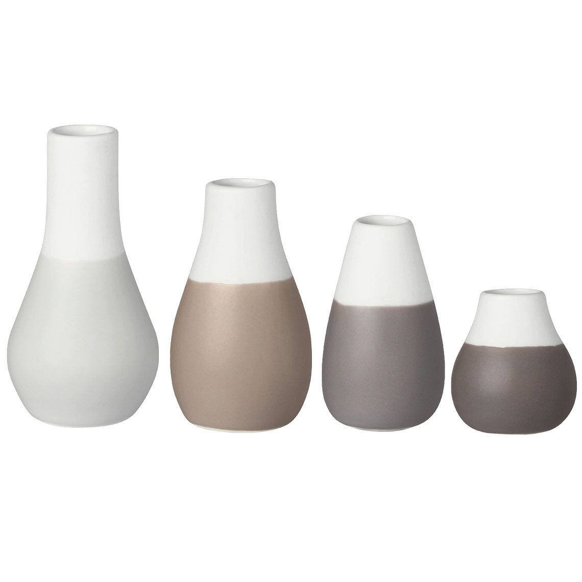 Räder Design Dekovase Minivasen grau 4er-Set von räder design dekorativ deko nordisch hinguc