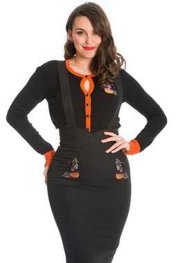 Banned Strickjacke Pumpkin Witch Spooky Halloween Cardigan