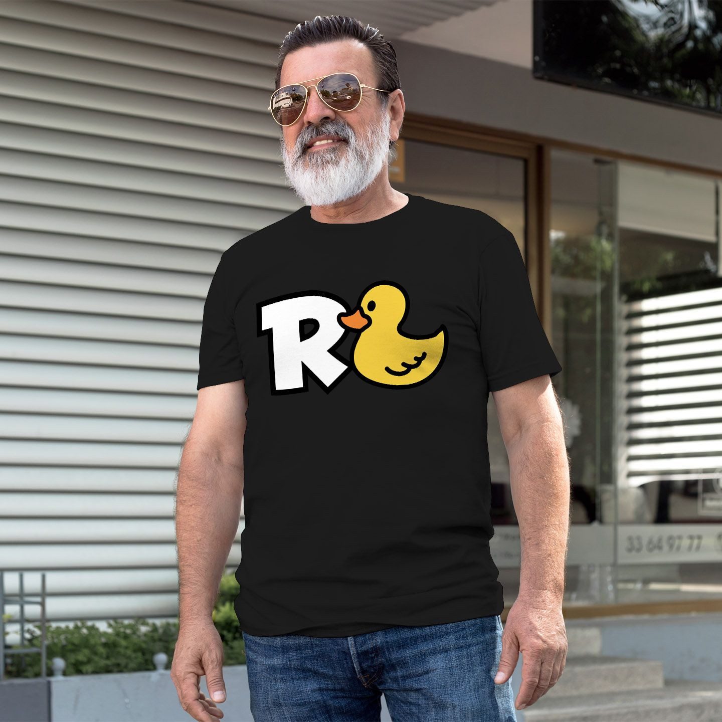 MoonWorks Print-Shirt Herren T-Shirt für Rentner Motiv Ente lustiges Geschenk zur Rente mit Print
