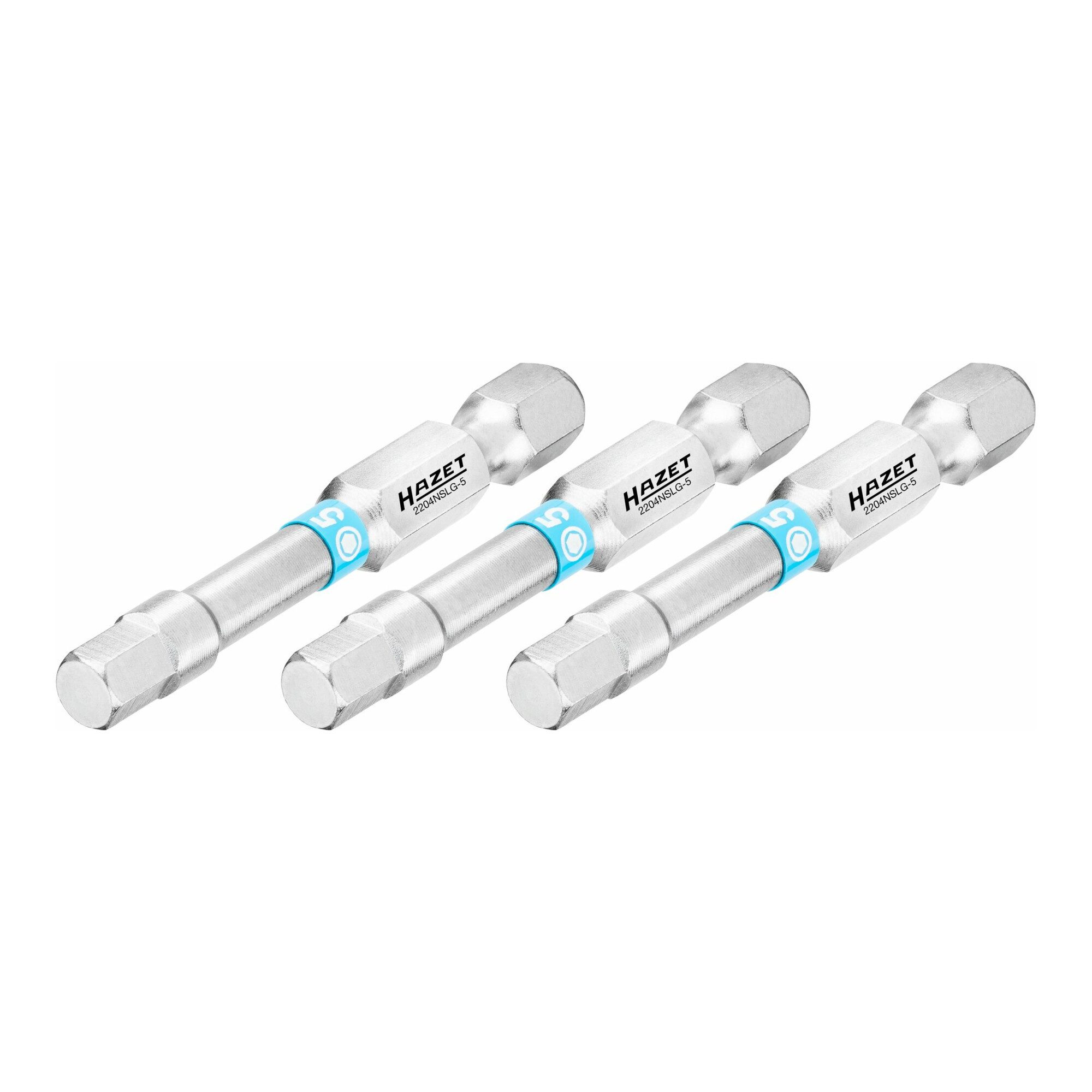 HAZET Bit-Set HAZET Bit Sechskant massiv 6,3 (1/4 Zoll), Innen-Sechskant Profil, 5 m