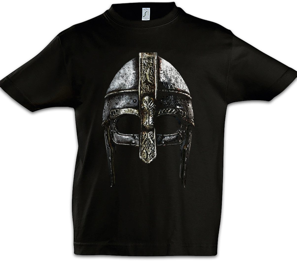 Urban Backwoods Print-Shirt Viking Helmet Kinder T-Shirt Runen Walhalla Loki Thor Vikings Wikinger (1-tlg) Odin Midgard Norse Asgard