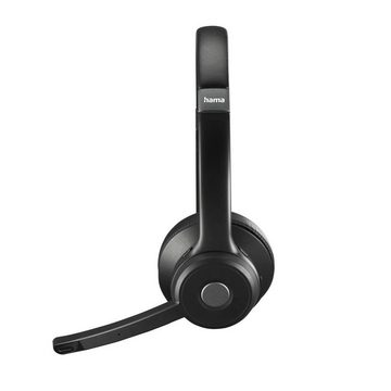 Hama Bluetooth Headset (mit Mikrofon, kabellos, On Ear, für PC, Handy) PC-Headset (Freisprechfunktion, Stummschaltung)