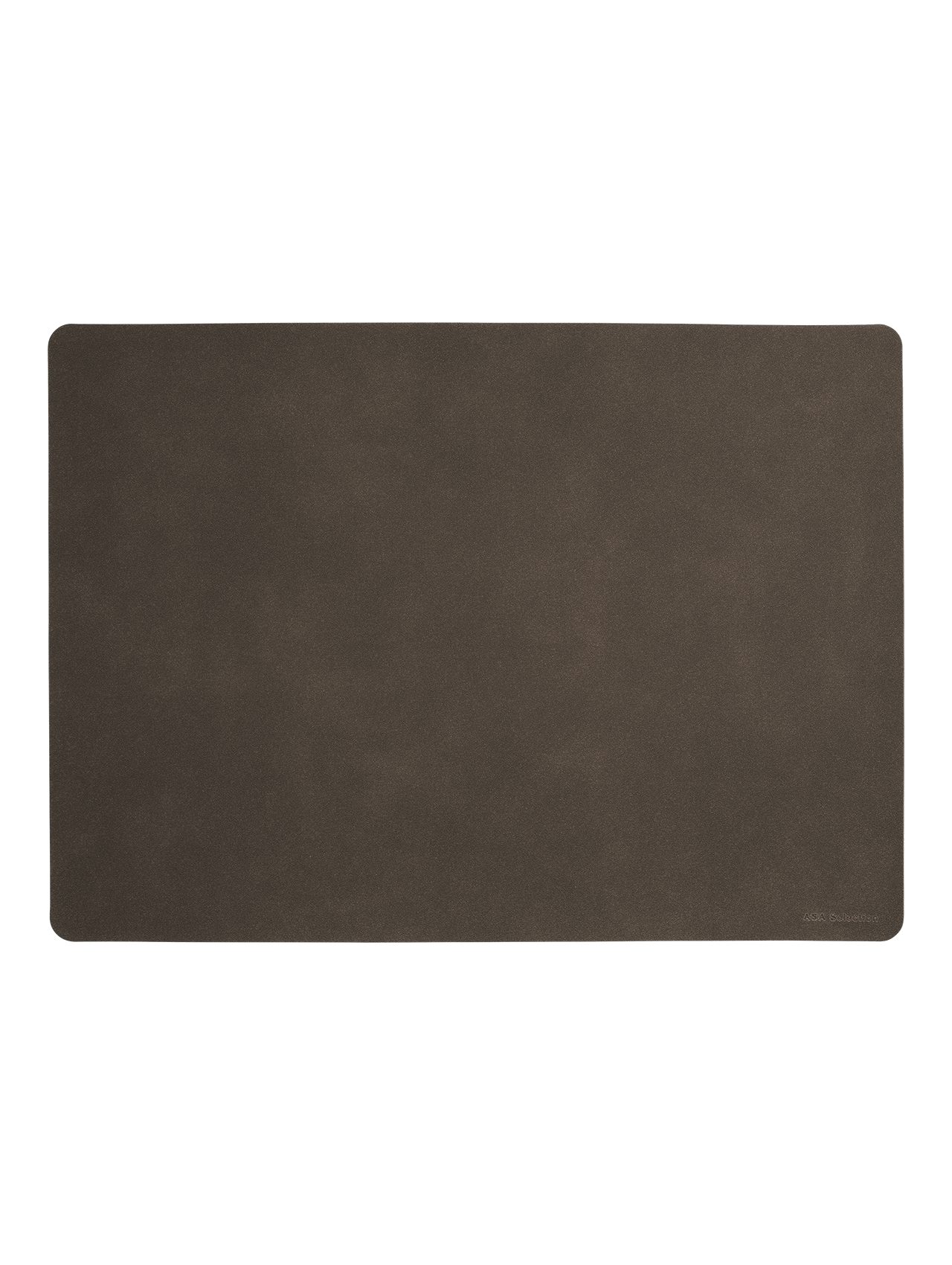 Platzset ASA Selection soft leather placemats Tischset, earth braun