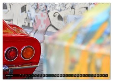 CALVENDO Wandkalender Opel GT 1900 AL Eine deutsche Sportwagenlegende (Premium, hochwertiger DIN A2 Wandkalender 2023, Kunstdruck in Hochglanz)