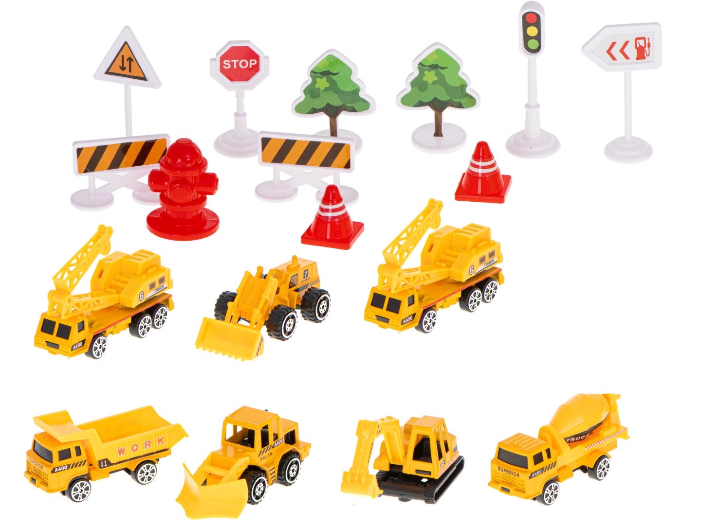 Ikonka Spielzeug-Flugzeug Flugzeugtransporter-Set: Hoch in die Lüfte für spannende Einsätze, (Spielzeugfahrzeuge Set mit Flugzeug und Verschiedene Autos, Baustelle-/Feuerwehr-/Polizei Flugzeug), Flugzeugtransporter: Realistisches Design, interaktive Soundeffekte