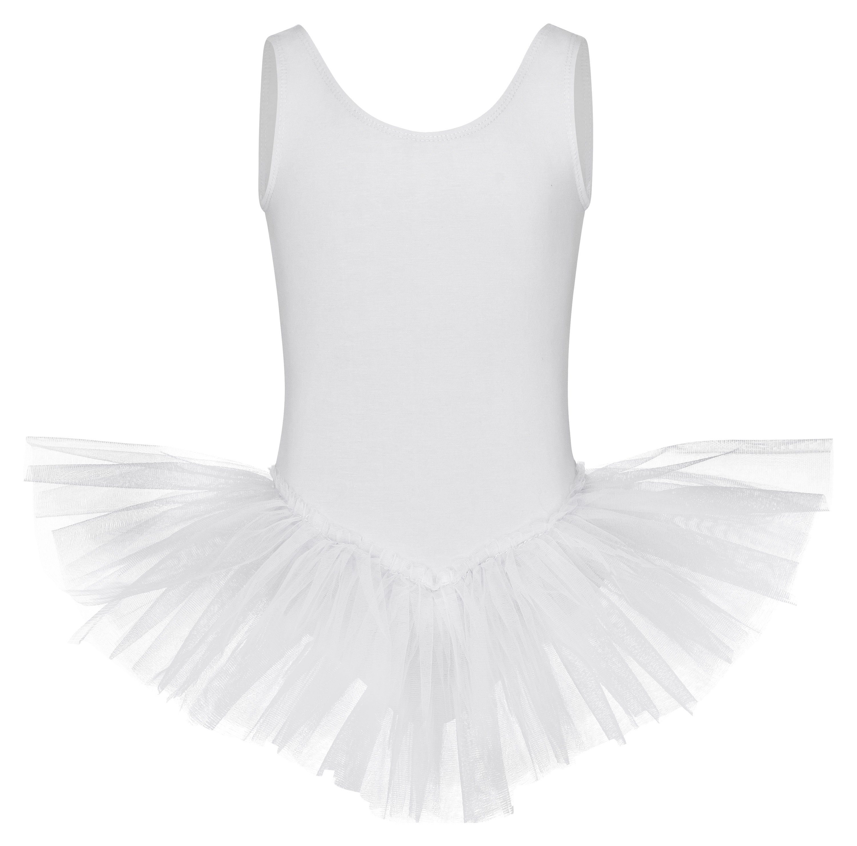 tanzmuster Tüllkleid Ballett Tutu Anabelle für Mädchen Ballettkleid aus weicher Baumwolle, ärmellos