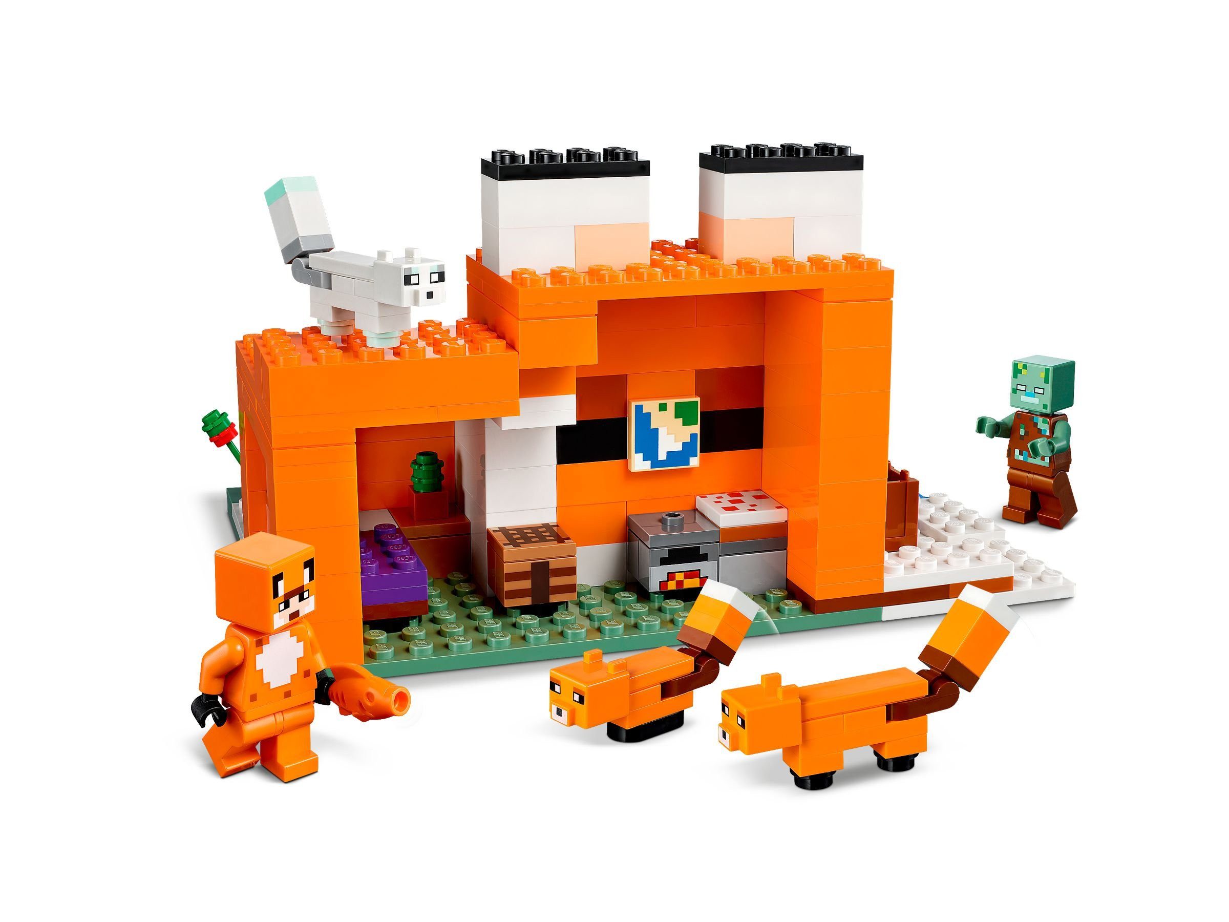 LEGO® LEGO® Minecraft™ 21178 Die Fuchs-Lodge Konstruktionsspielsteine, (193 St)