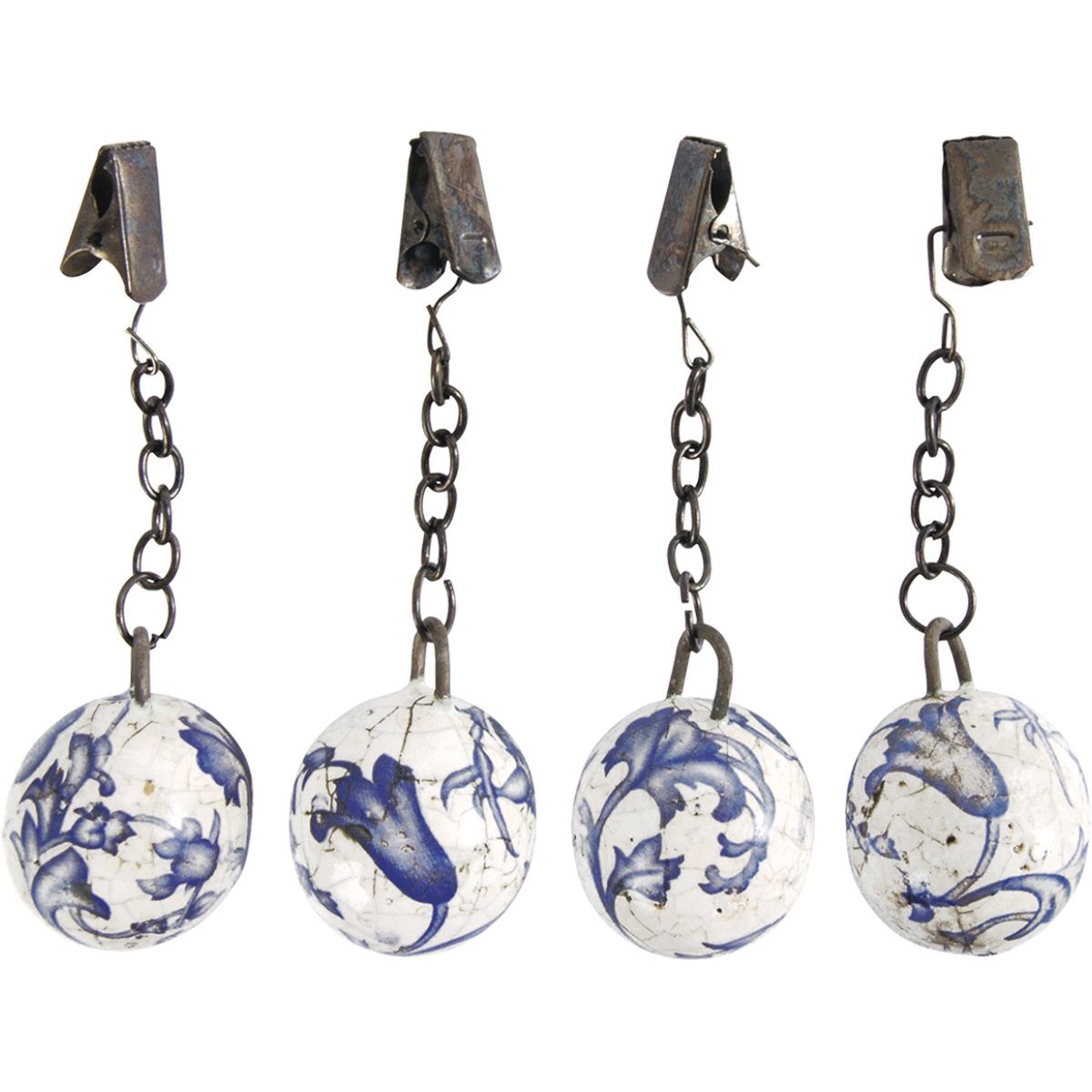 esschert design Beschwerungsgewicht 4 Stück Esschert Design Tischtuchgewicht, Tischdeckenhalter aus Ker